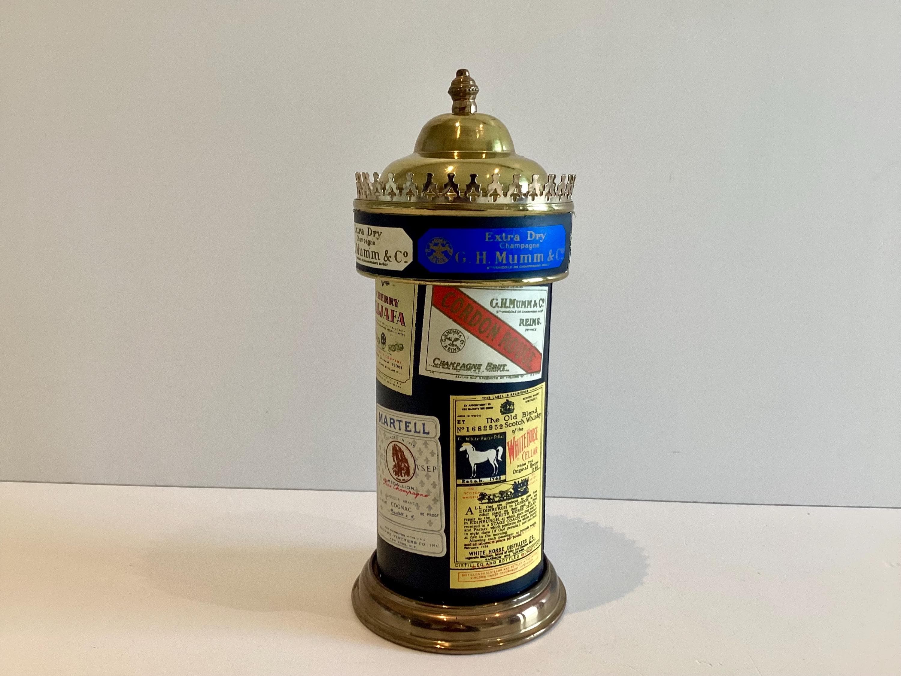 Vintage Barware Musical Decanter French 1950s Swiss Music Box Liquor Bottle MCM — photo 2 of 11