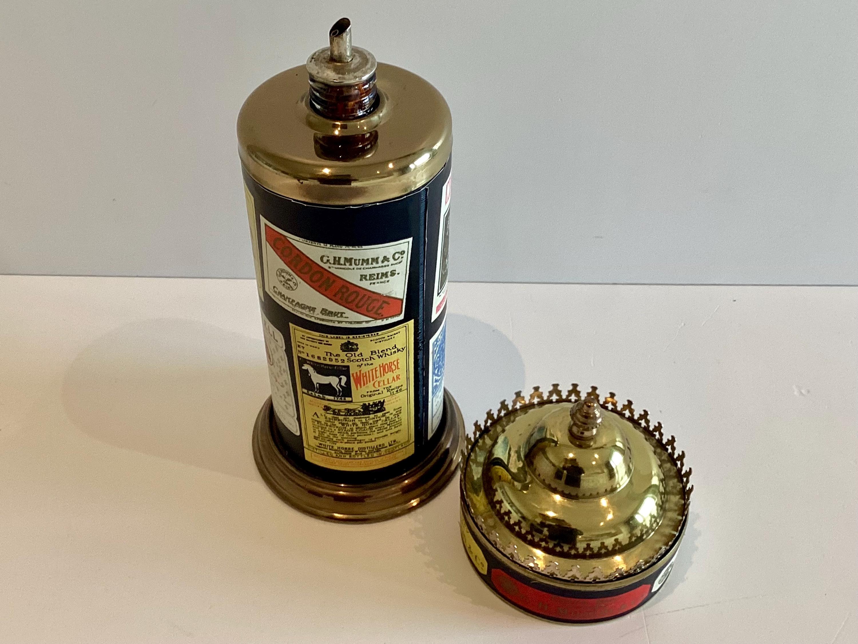 Vintage Barware Musical Decanter French 1950s Swiss Music Box Liquor Bottle MCM — photo 7 of 11
