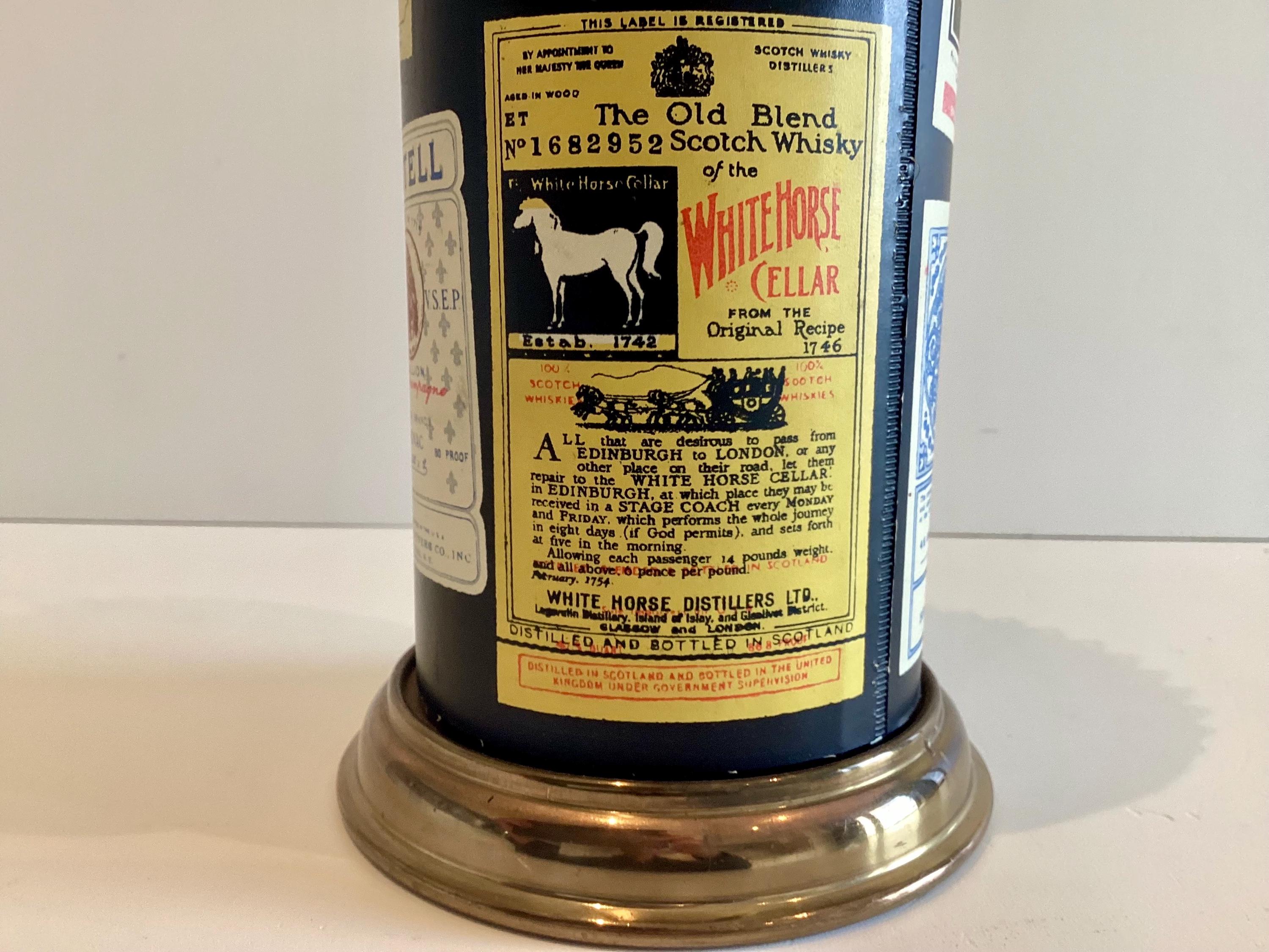 Vintage Barware Musical Decanter French 1950s Swiss Music Box Liquor Bottle MCM — photo 10 of 11