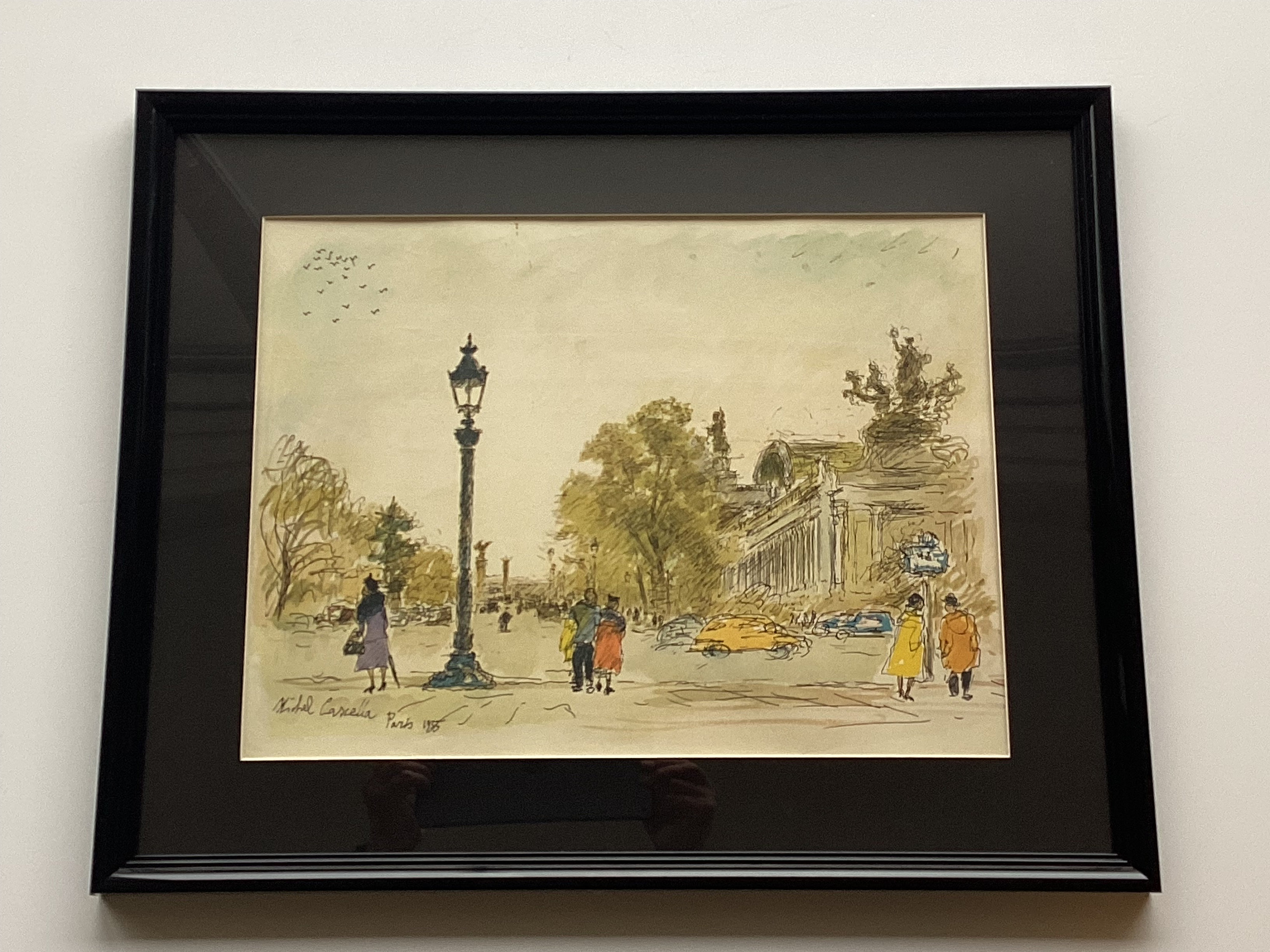 Vintage Lithograph | 1955 Paris City Landscape by Michele Cascella, Italian Artist — photo 3 of 7