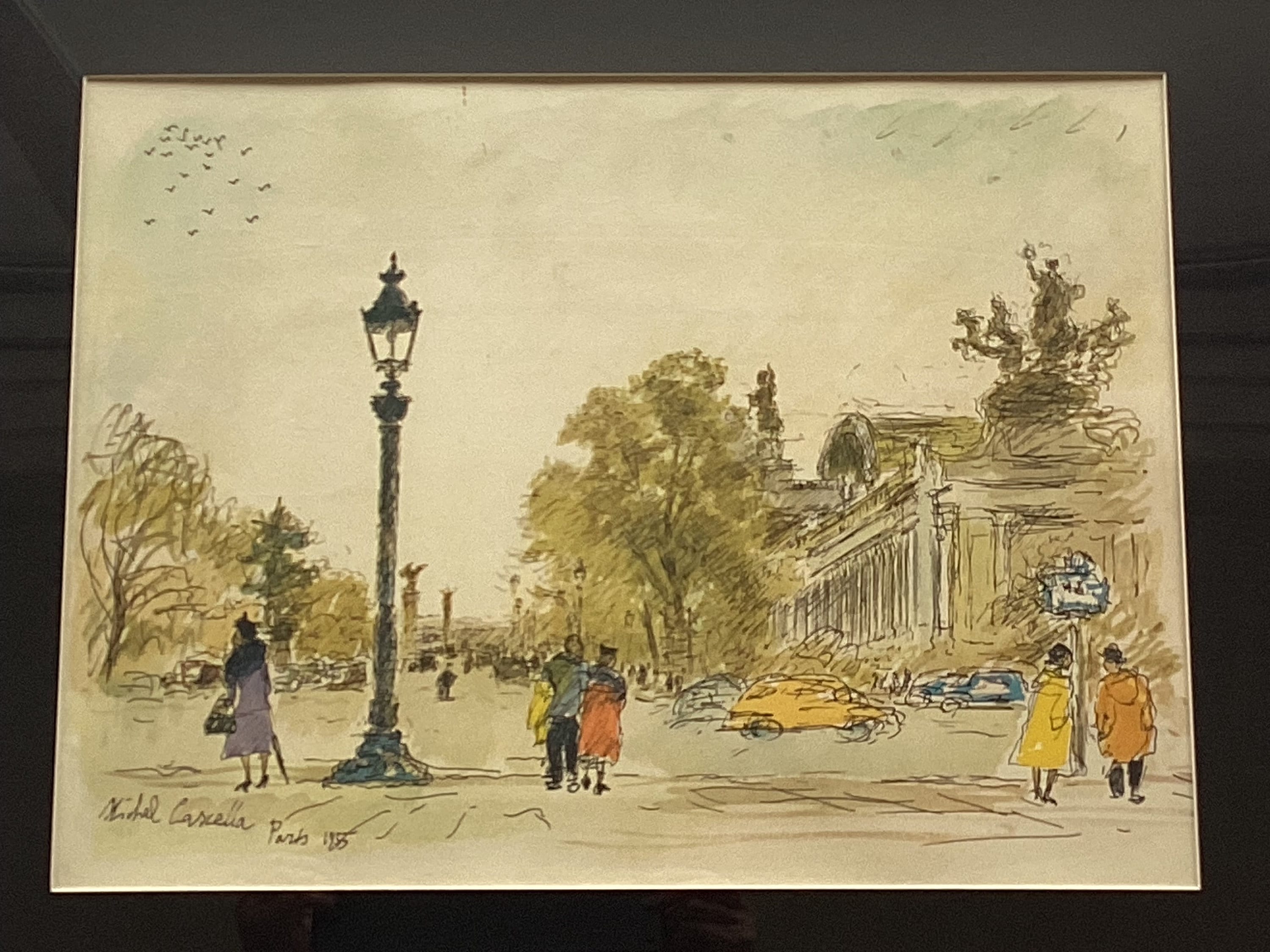 Vintage Lithograph | 1955 Paris City Landscape by Michele Cascella, Italian Artist — photo 4 of 7