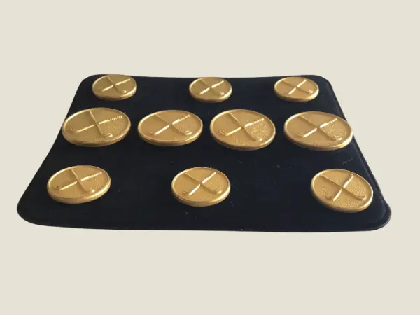 Vintage Accessories | 1950s Buttons With Golf Clubs Made I England