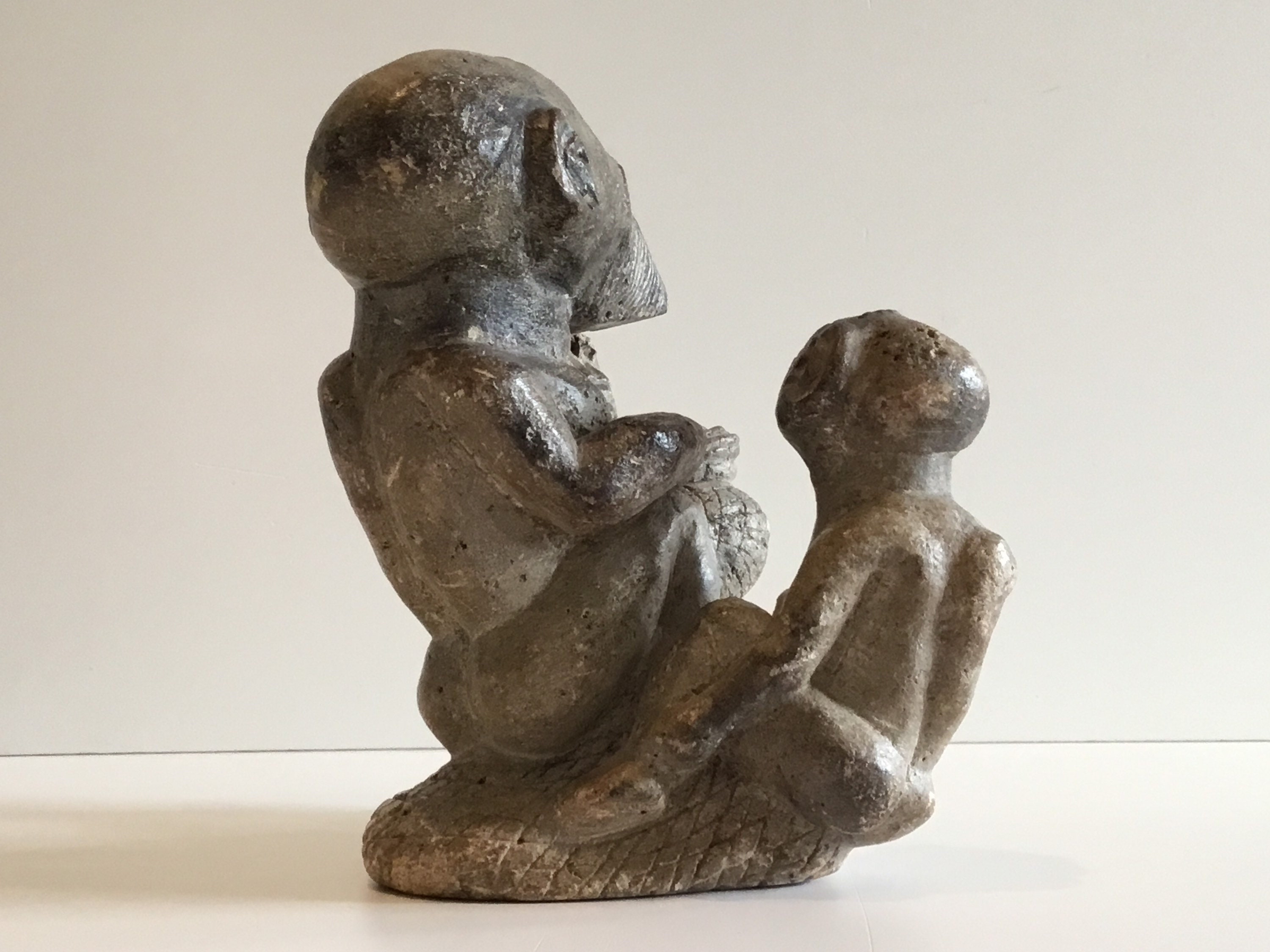 Tribal Sculpture - Hand-Carved Stone, West African Style, 18th Century Heavy Limestone. — photo 5 of 9