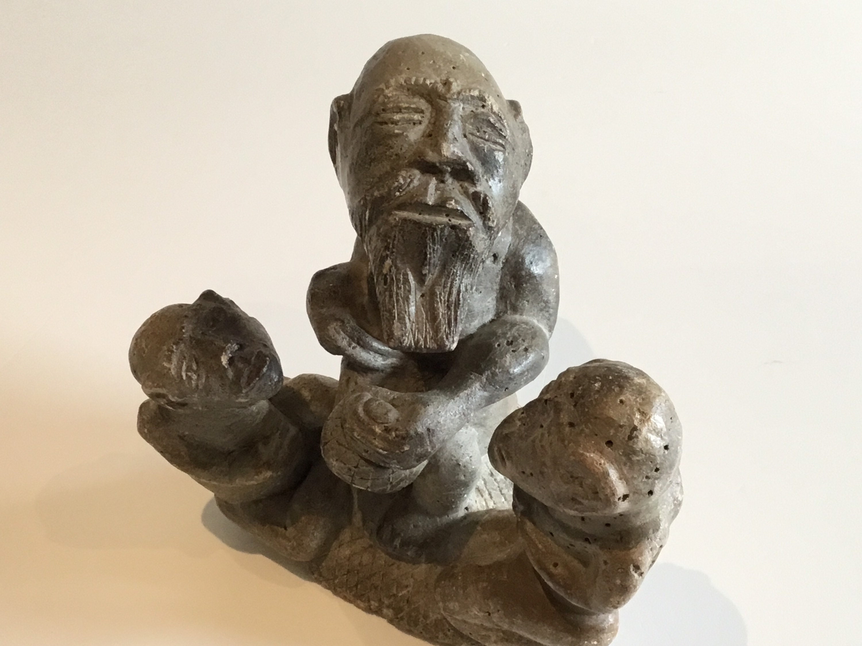 Tribal Sculpture - Hand-Carved Stone, West African Style, 18th Century Heavy Limestone. — photo 7 of 9