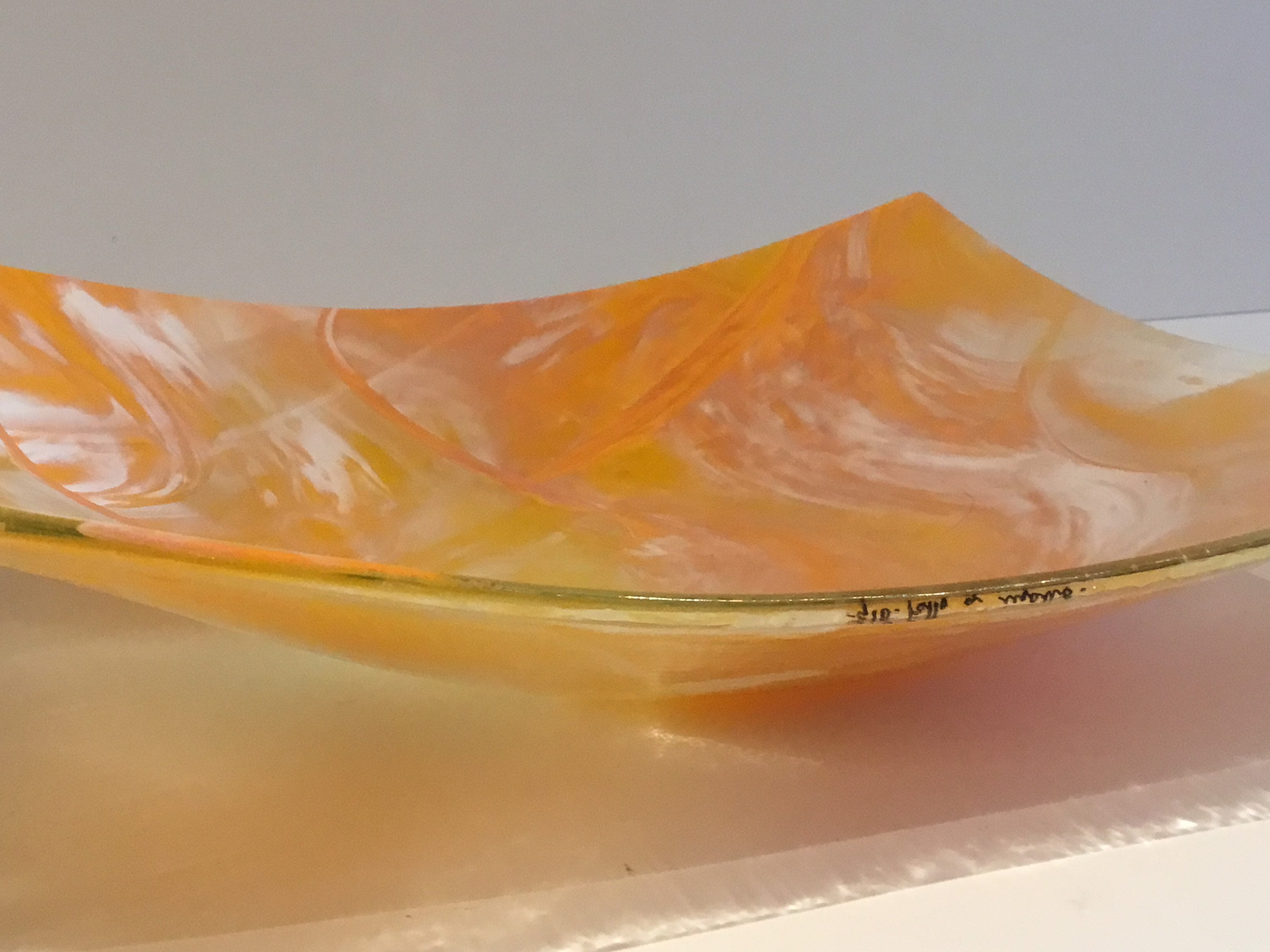 Vintage Murano Glass | 1950s "Gió" Signed Centrepiece, Handmade Italian Art Glass — photo 5 of 8