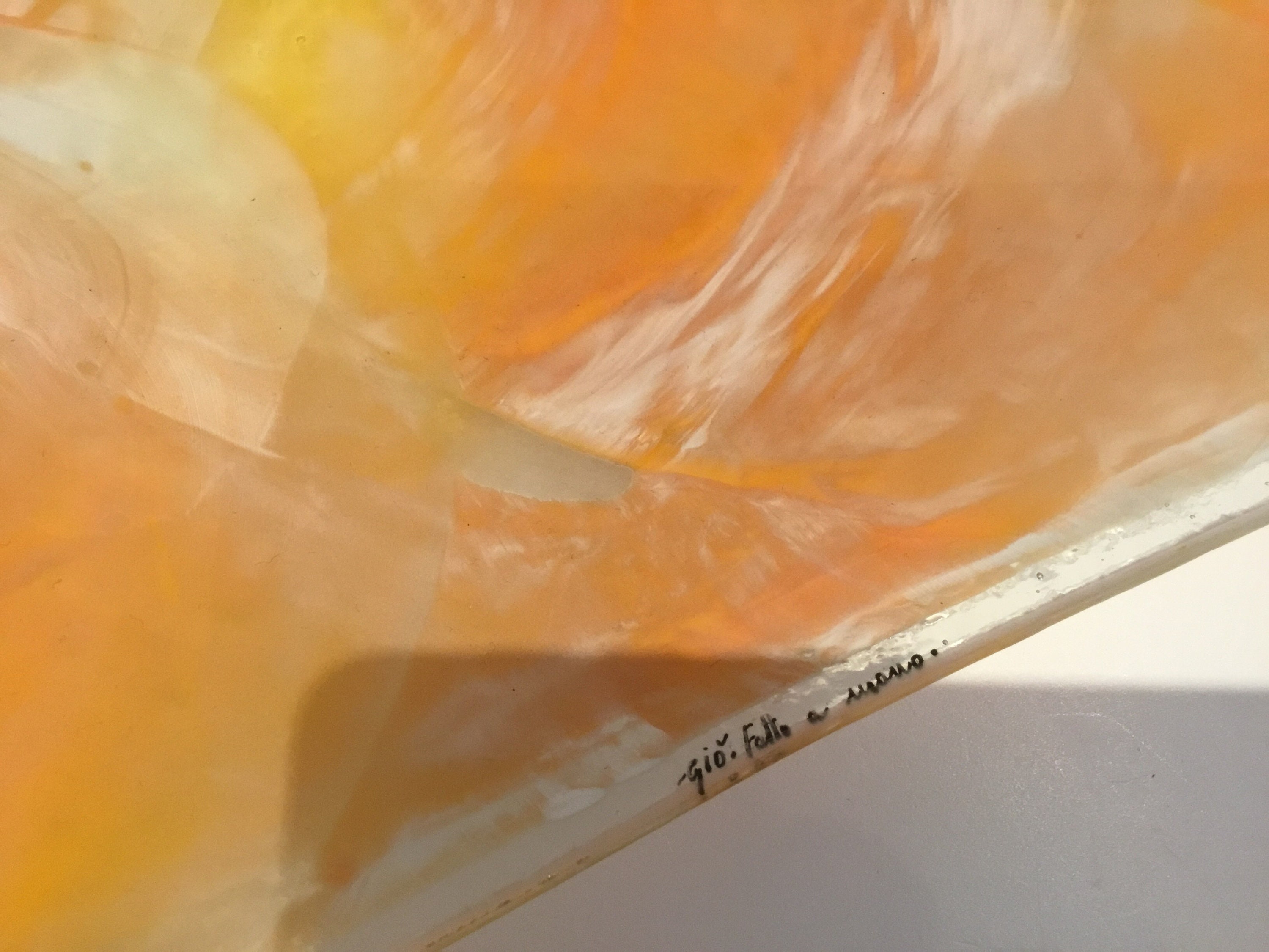 Vintage Murano Glass | 1950s "Gió" Signed Centrepiece, Handmade Italian Art Glass — photo 8 of 8