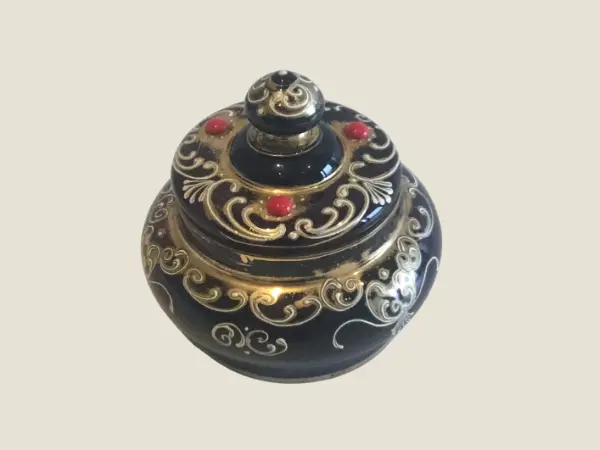Murano Glass Box Vintage Hand-Painted Made in Italy (1950s)
