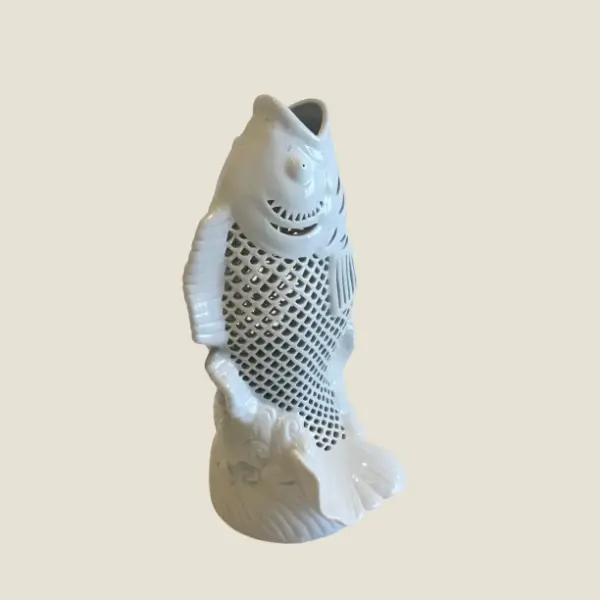 Rare Fish In Reticulated Porcelain (Made In China)