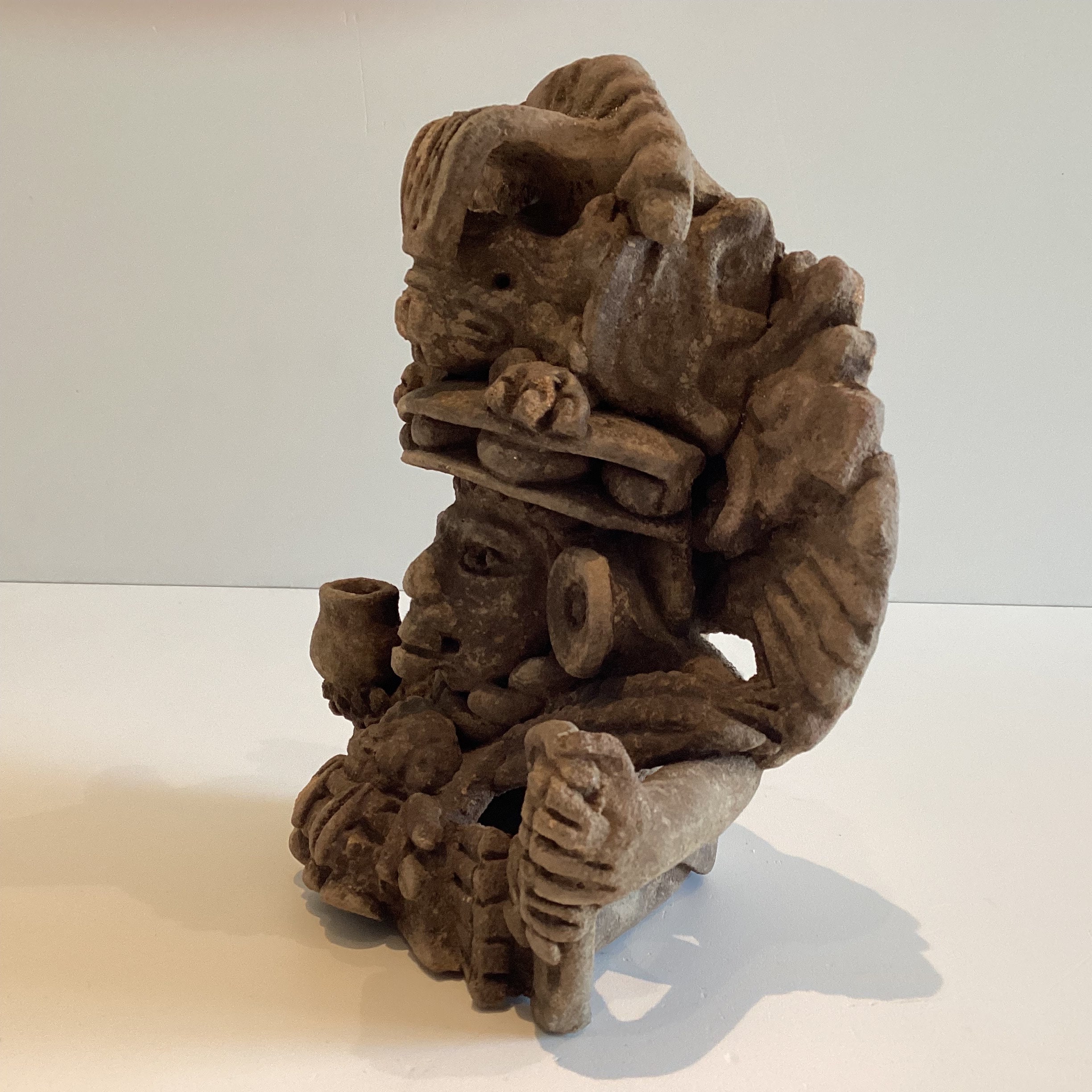 Antique Sculpture | 1900s Zapotec Culture Incense Holder, Monte Albán Oaxaca Mexico — photo 9 of 9
