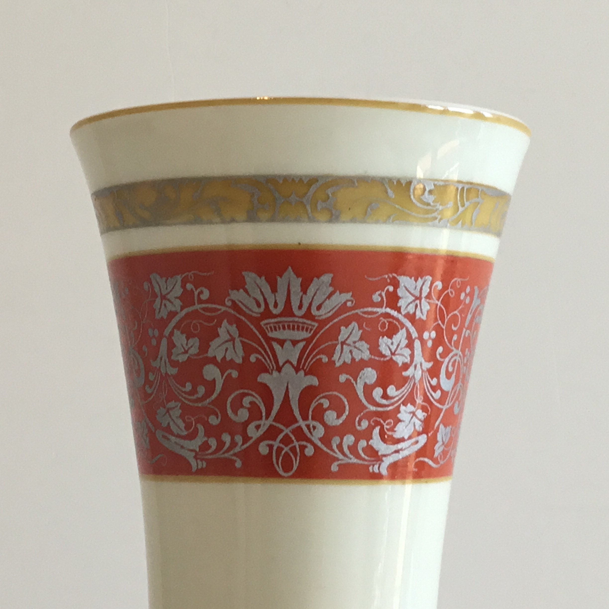Vintage Porcelain Vase | Rosenthal Germany 1940s, Hand Painted Floral Decorated — photo 7 of 10