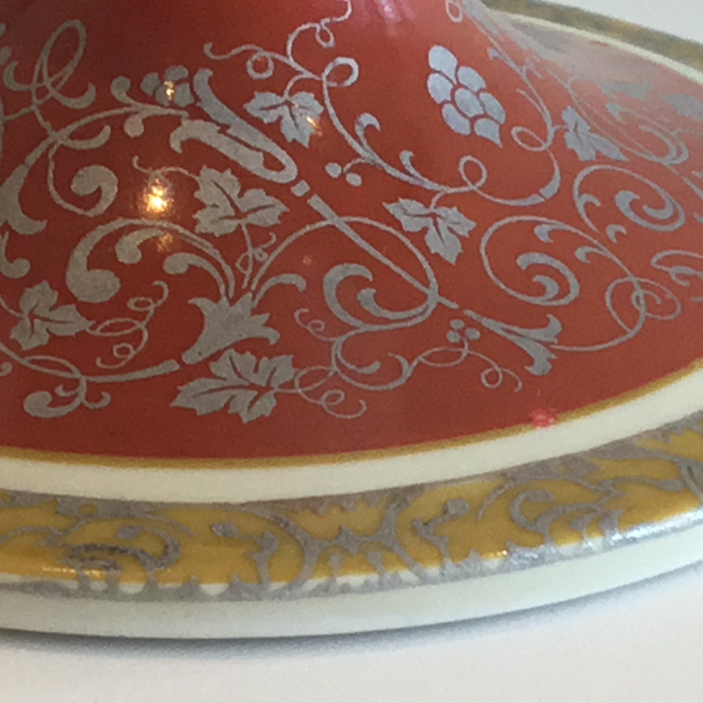 Vintage Porcelain Vase | Rosenthal Germany 1940s, Hand Painted Floral Decorated — photo 9 of 10