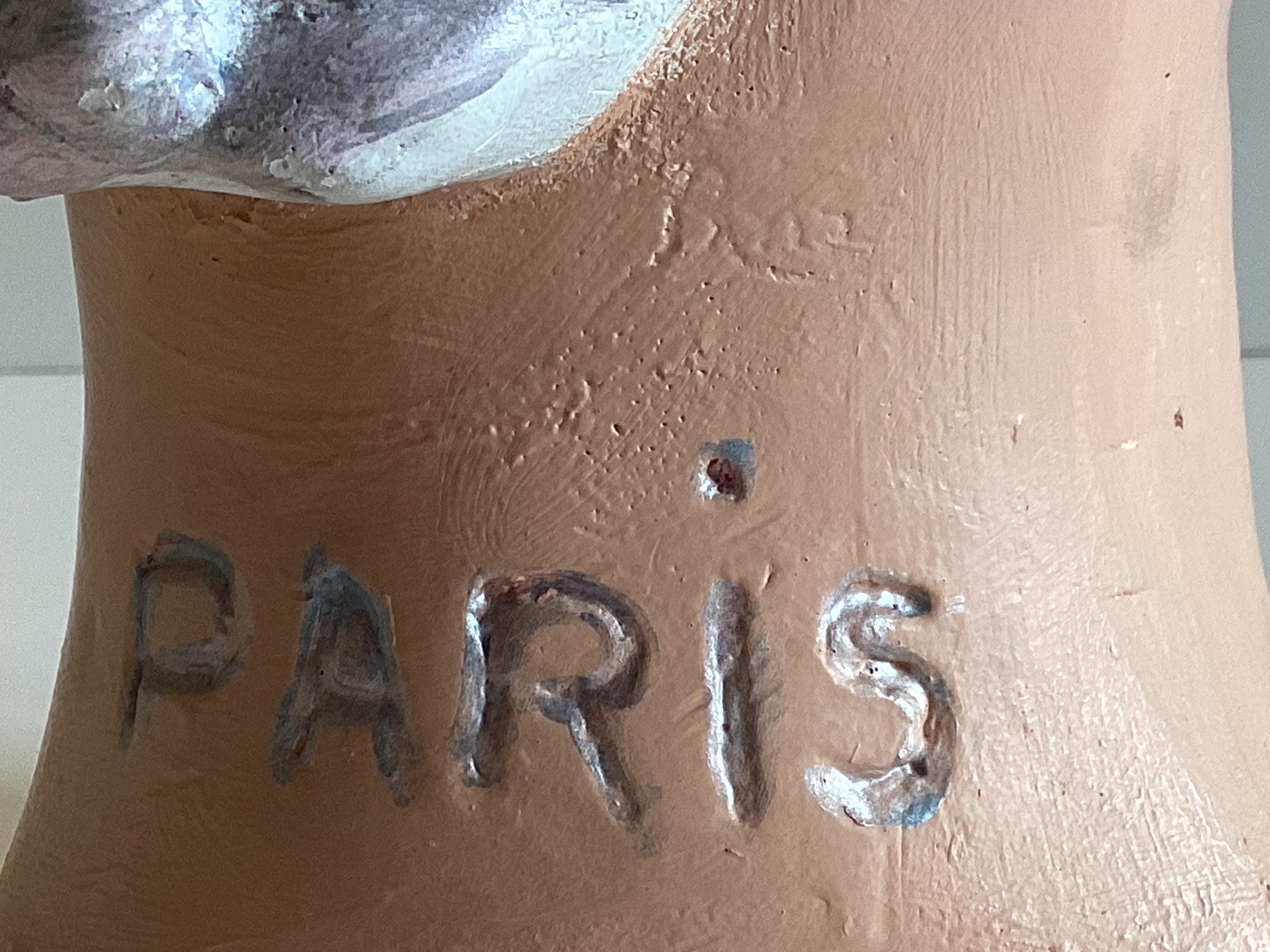 Vintage Chanel Mannequin Head | 1930s Art Deco Plaster Bust, Paris Haute Couture Display — photo 10 of 11