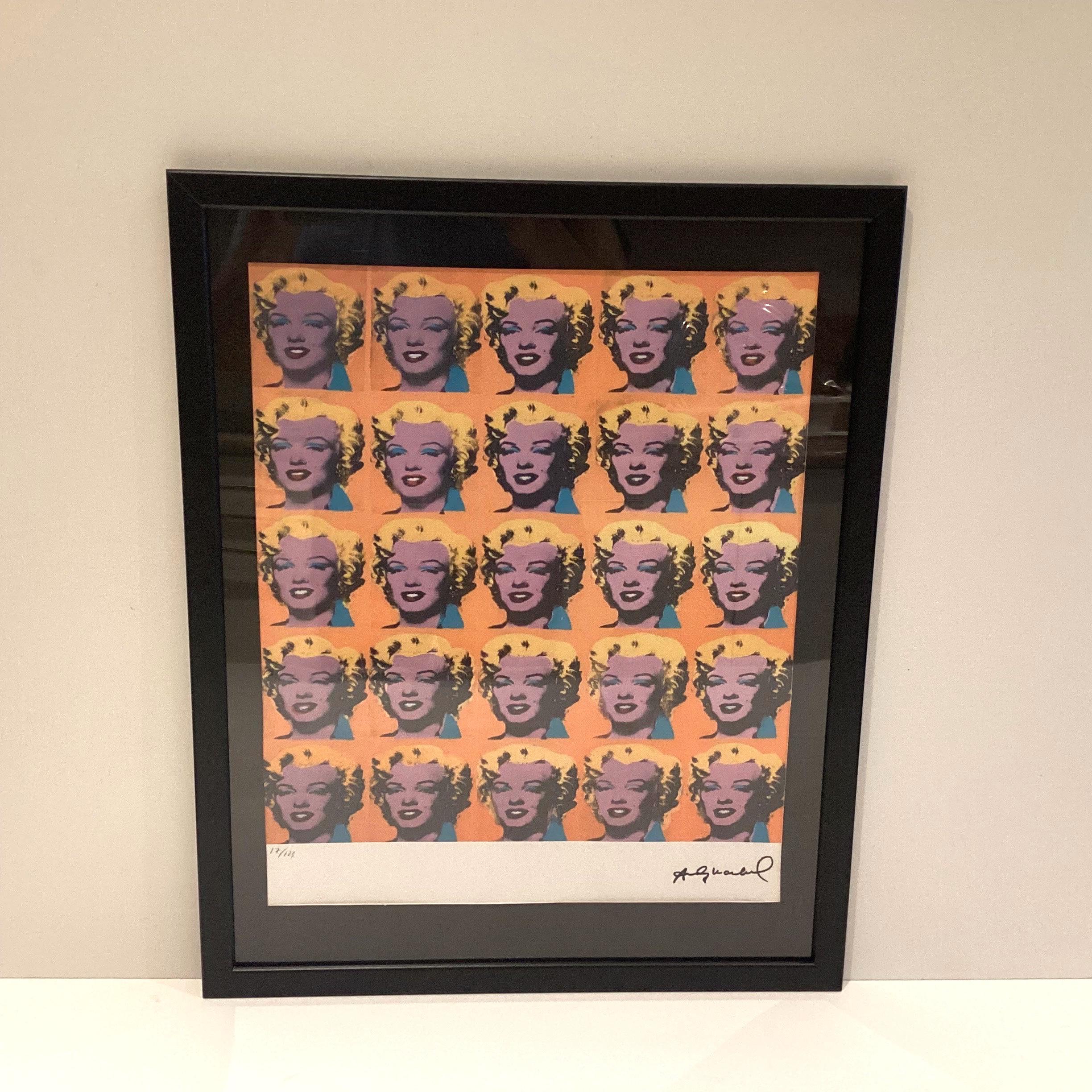 Vintage Print | Andy Warhol Signed Marilyn Monroe Lithograph 17/125 Limited Edition — photo 2 of 8