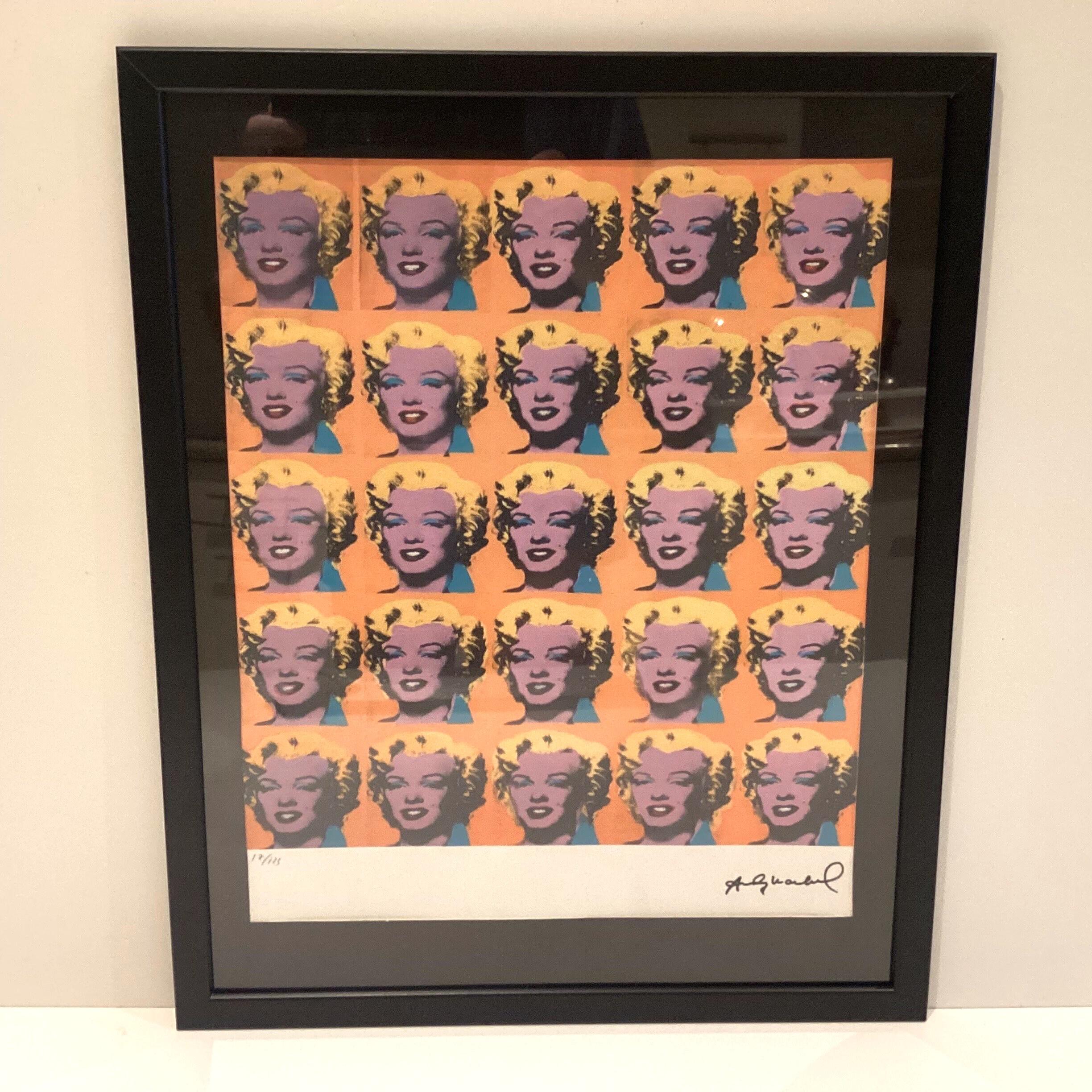 Vintage Print | Andy Warhol Signed Marilyn Monroe Lithograph 17/125 Limited Edition — photo 3 of 8