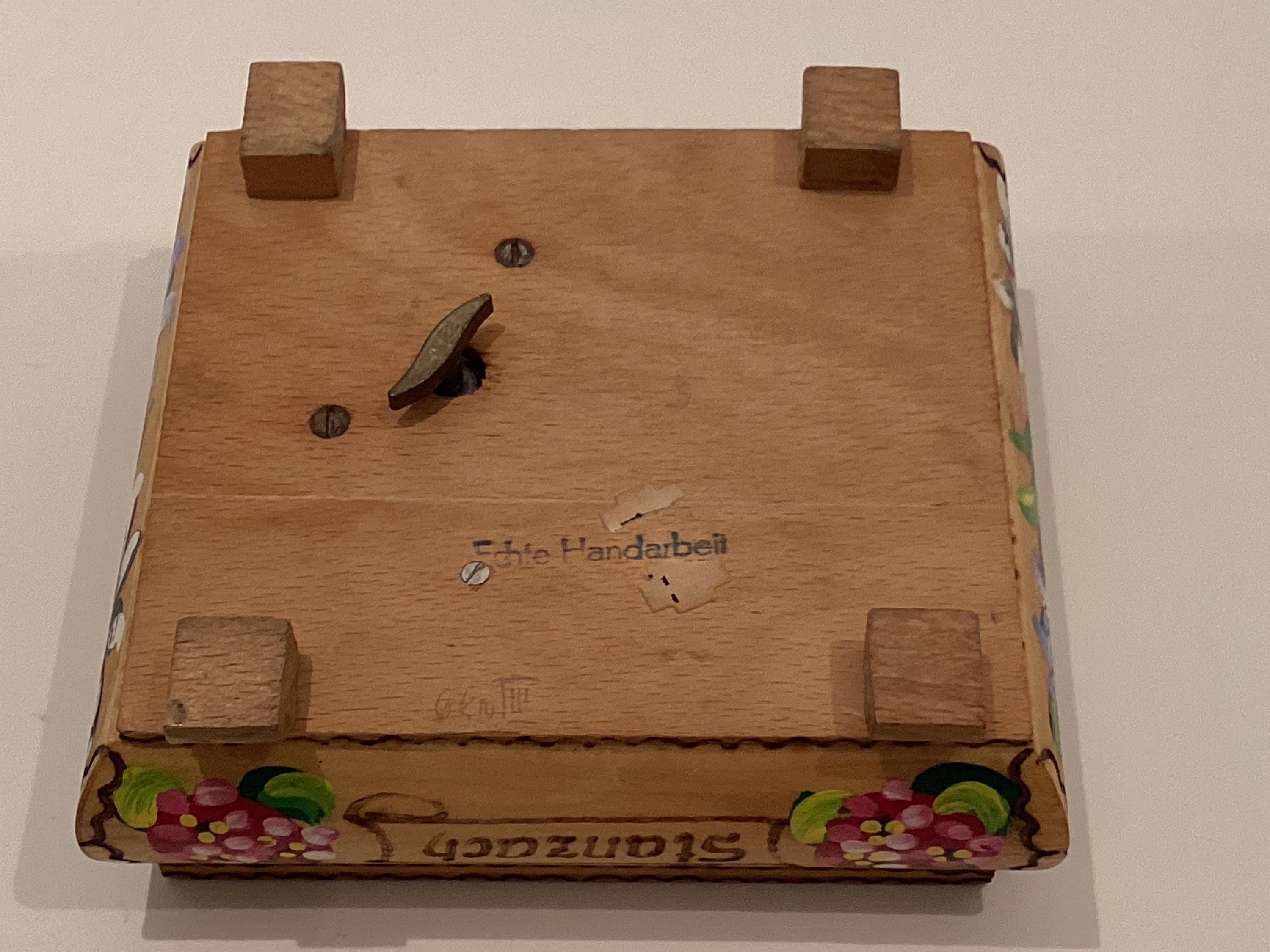 Vintage Music Box | 1950s Swiss Reuge Ste Croix, Hand Engraved Stamzach Landscape — photo 10 of 10