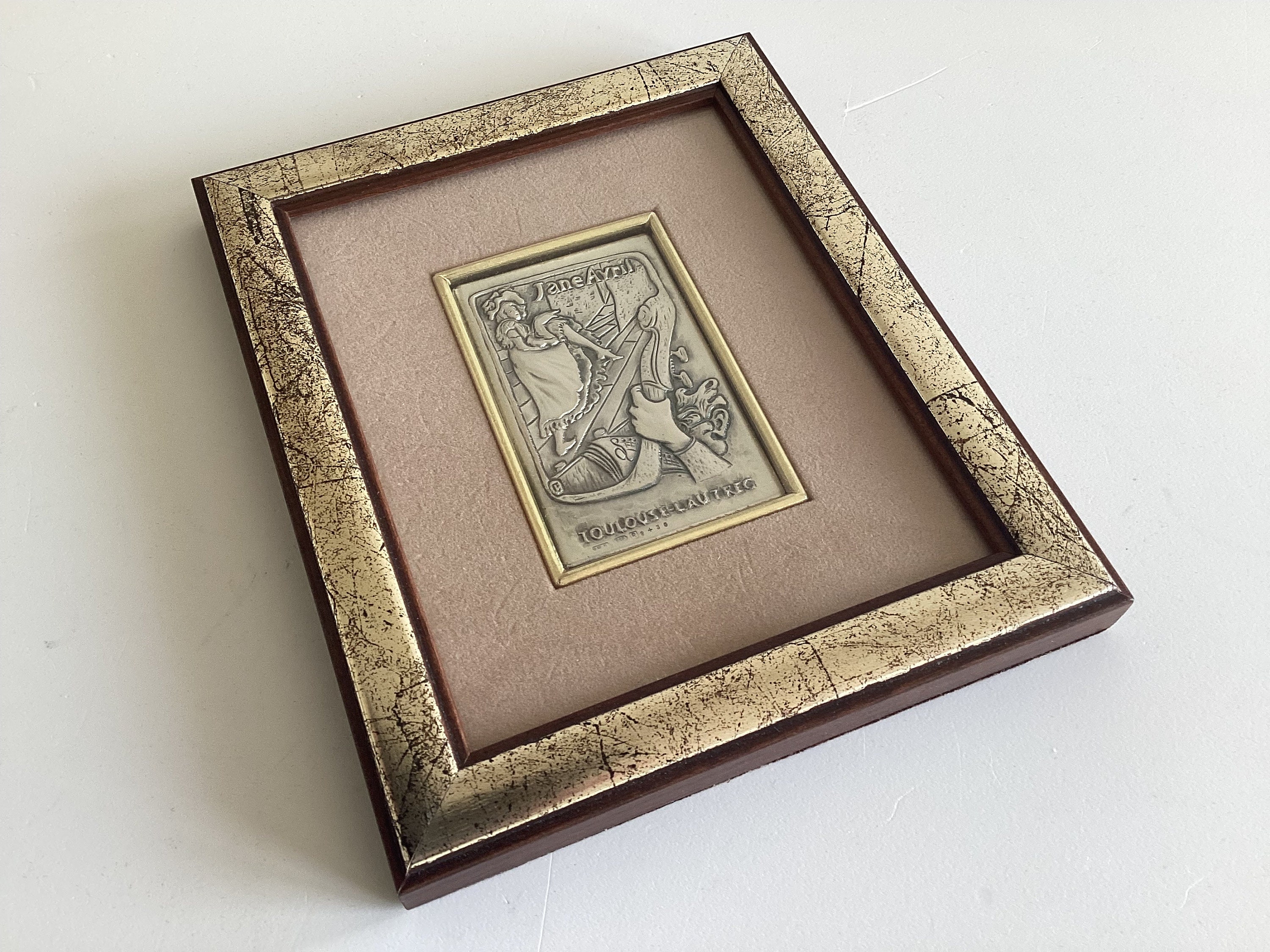 Vintage Decor Rare Bas-Reliefs in 925 Silver (1960s) Modigliani & Toulouse-Lautrec — photo 5 of 7