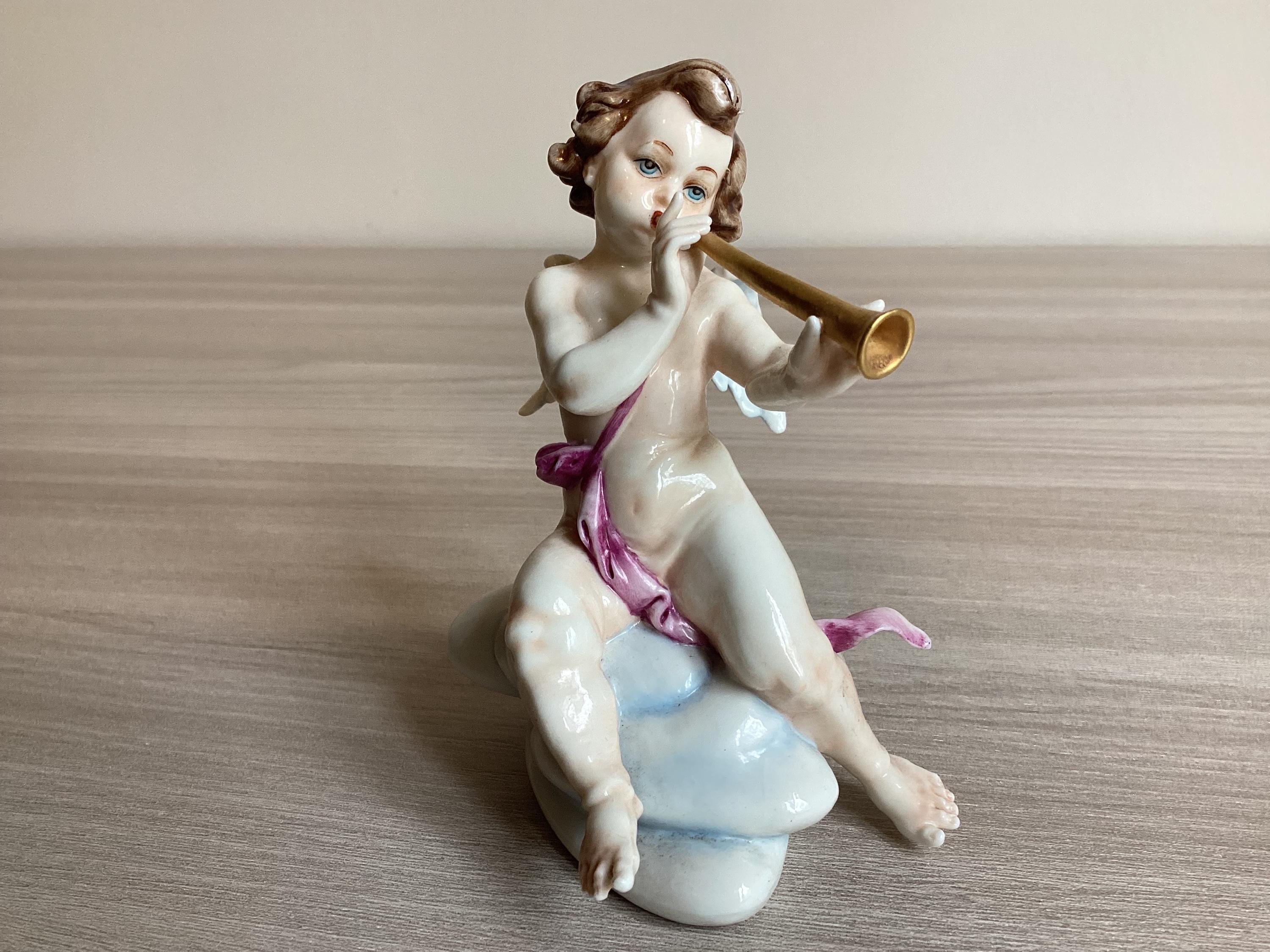 Vintage Capodimonte Cherub – Hand-Painted Porcelain (Late 19th–Early 20th Century) — photo 2 of 10