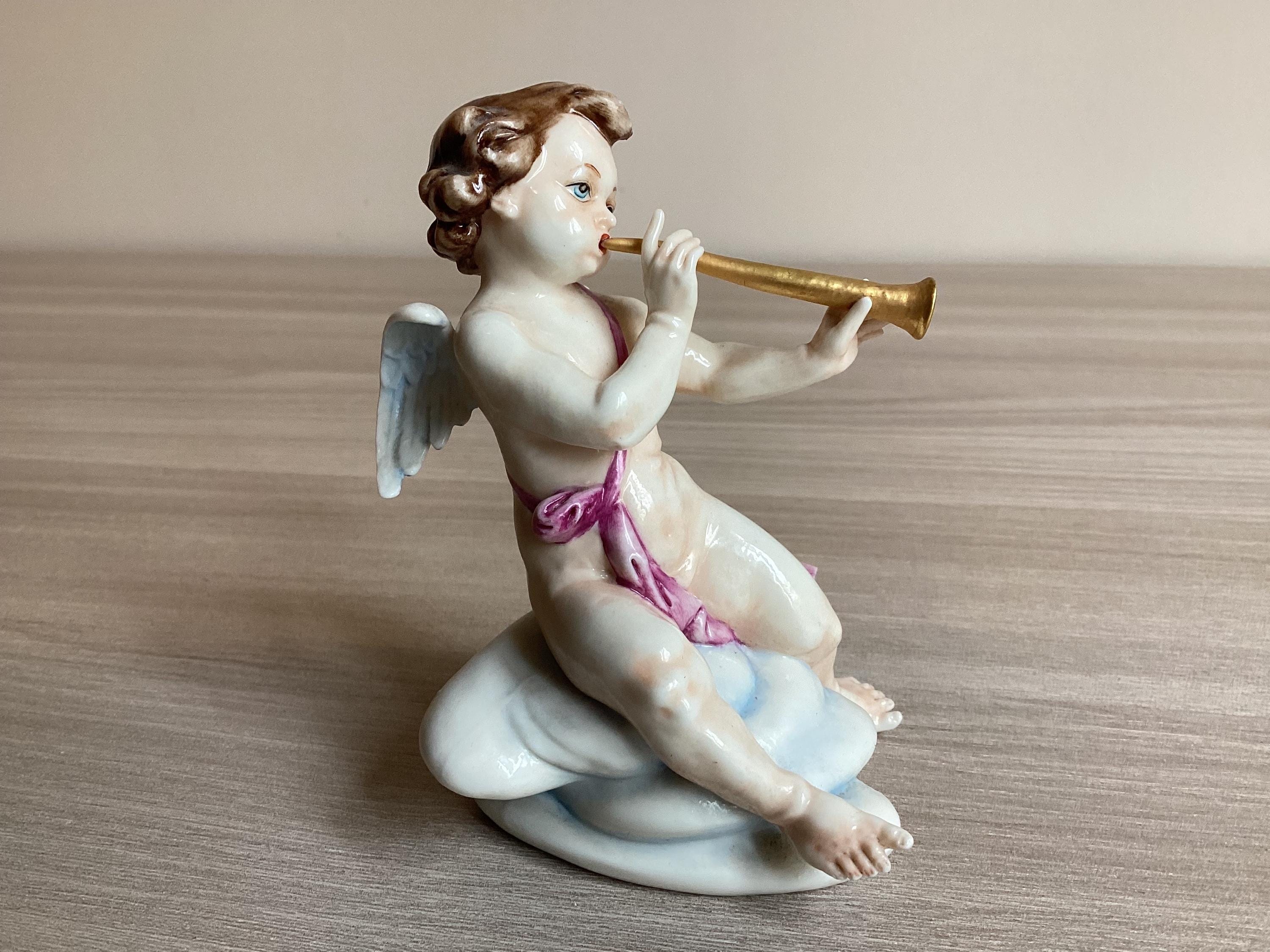Vintage Capodimonte Cherub – Hand-Painted Porcelain (Late 19th–Early 20th Century) — photo 3 of 10