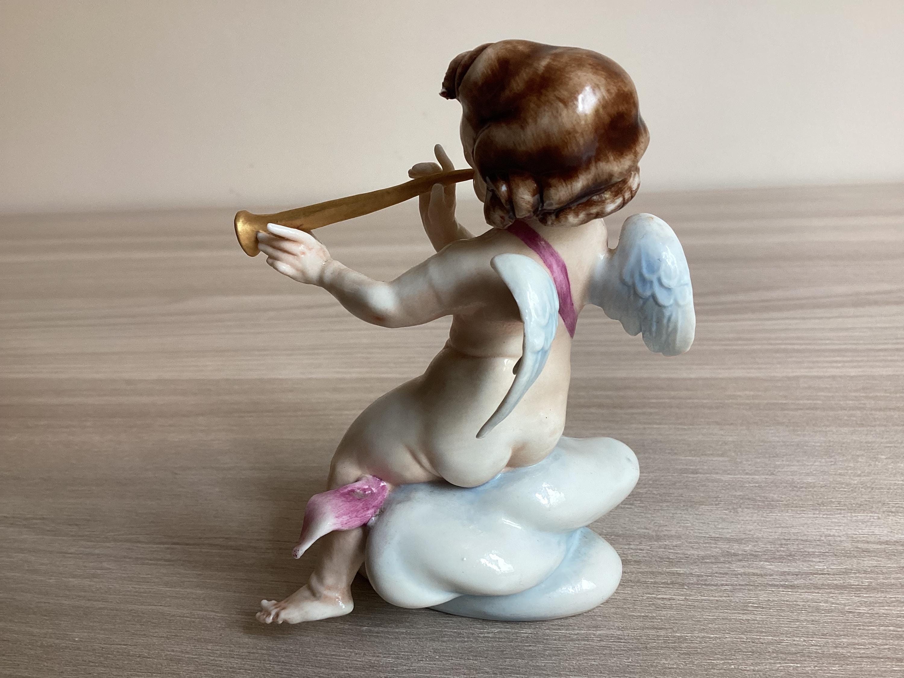 Vintage Capodimonte Cherub – Hand-Painted Porcelain (Late 19th–Early 20th Century) — photo 5 of 10
