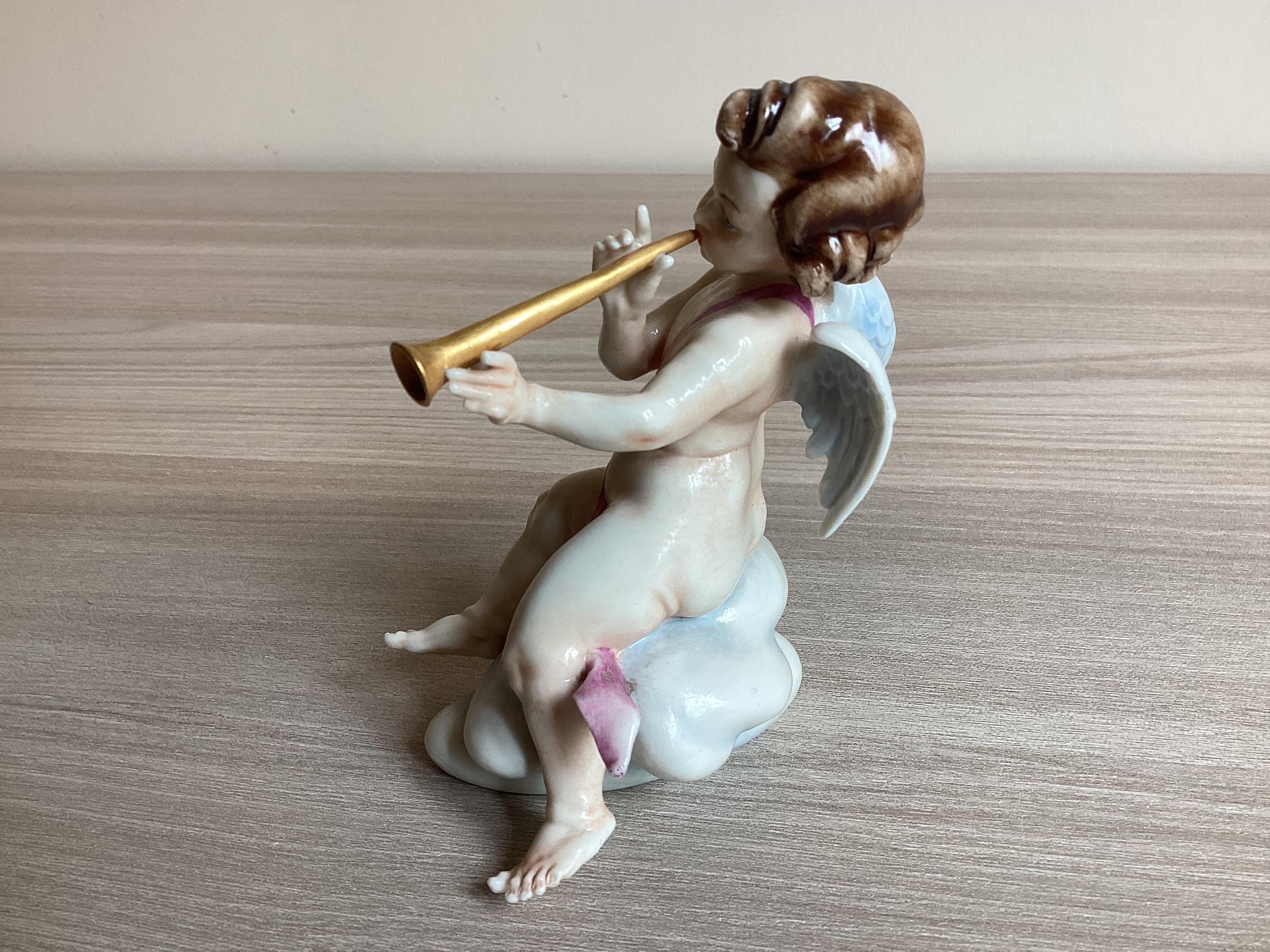 Vintage Capodimonte Cherub – Hand-Painted Porcelain (Late 19th–Early 20th Century) — photo 6 of 10