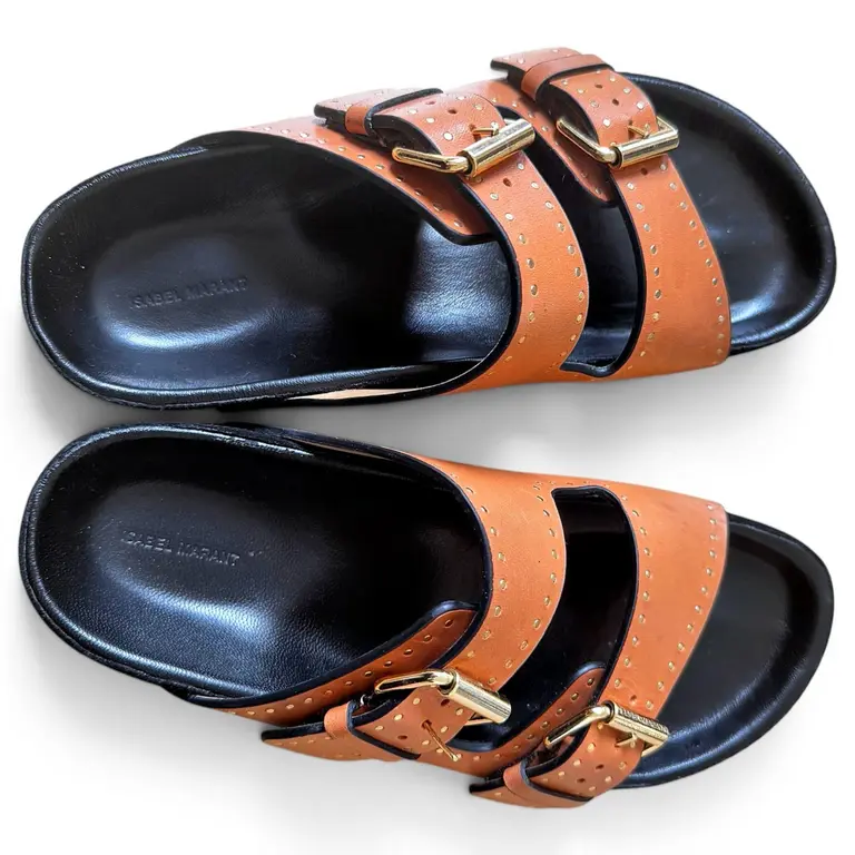 Isabel Marant Lennyo Studded Leather Sandals — photo 2 of 7