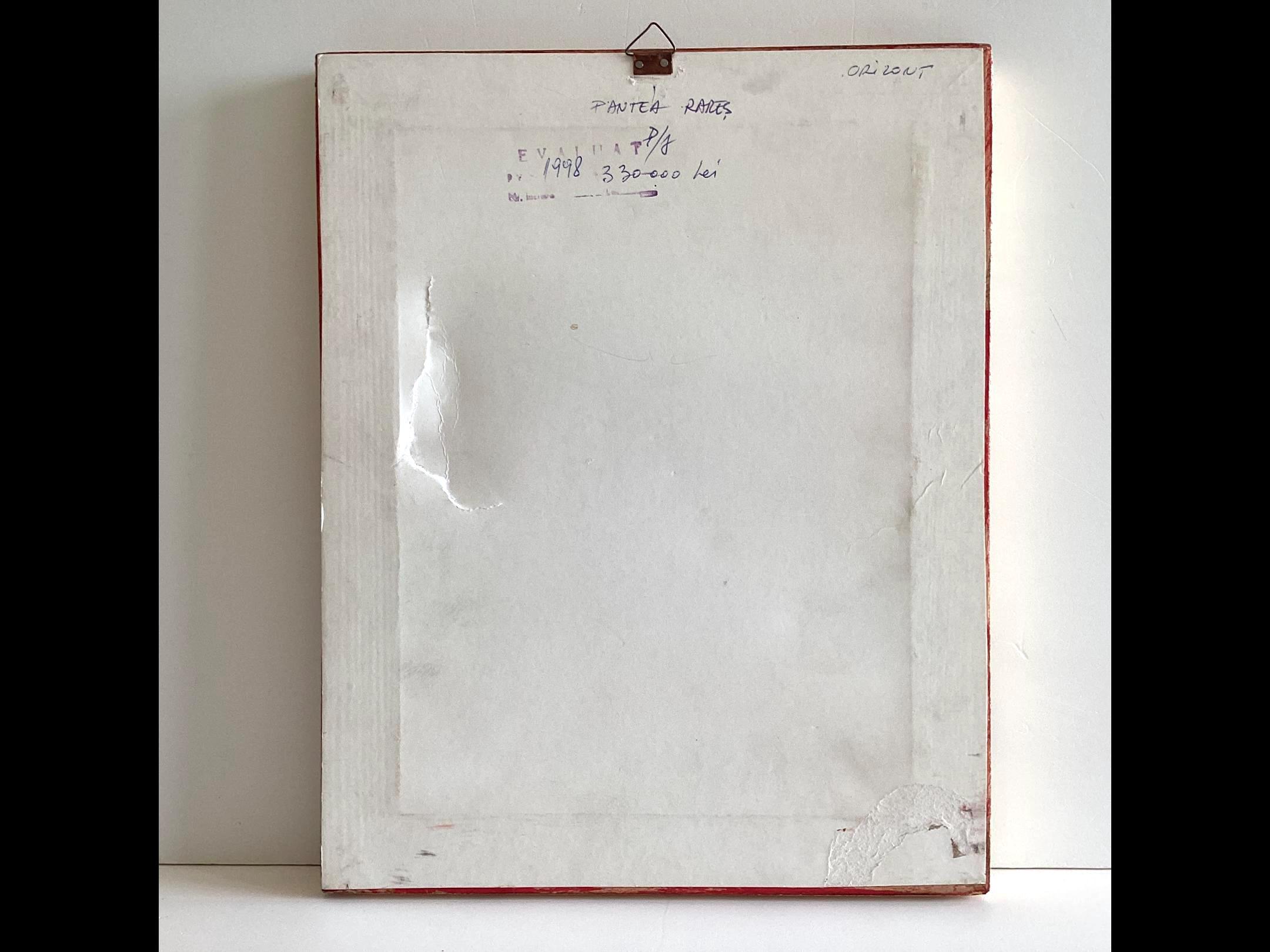 Vintage Artwork | Pantea Rareș Reverse Glass 1998 Signed Romanian Original Frame — photo 10 of 10