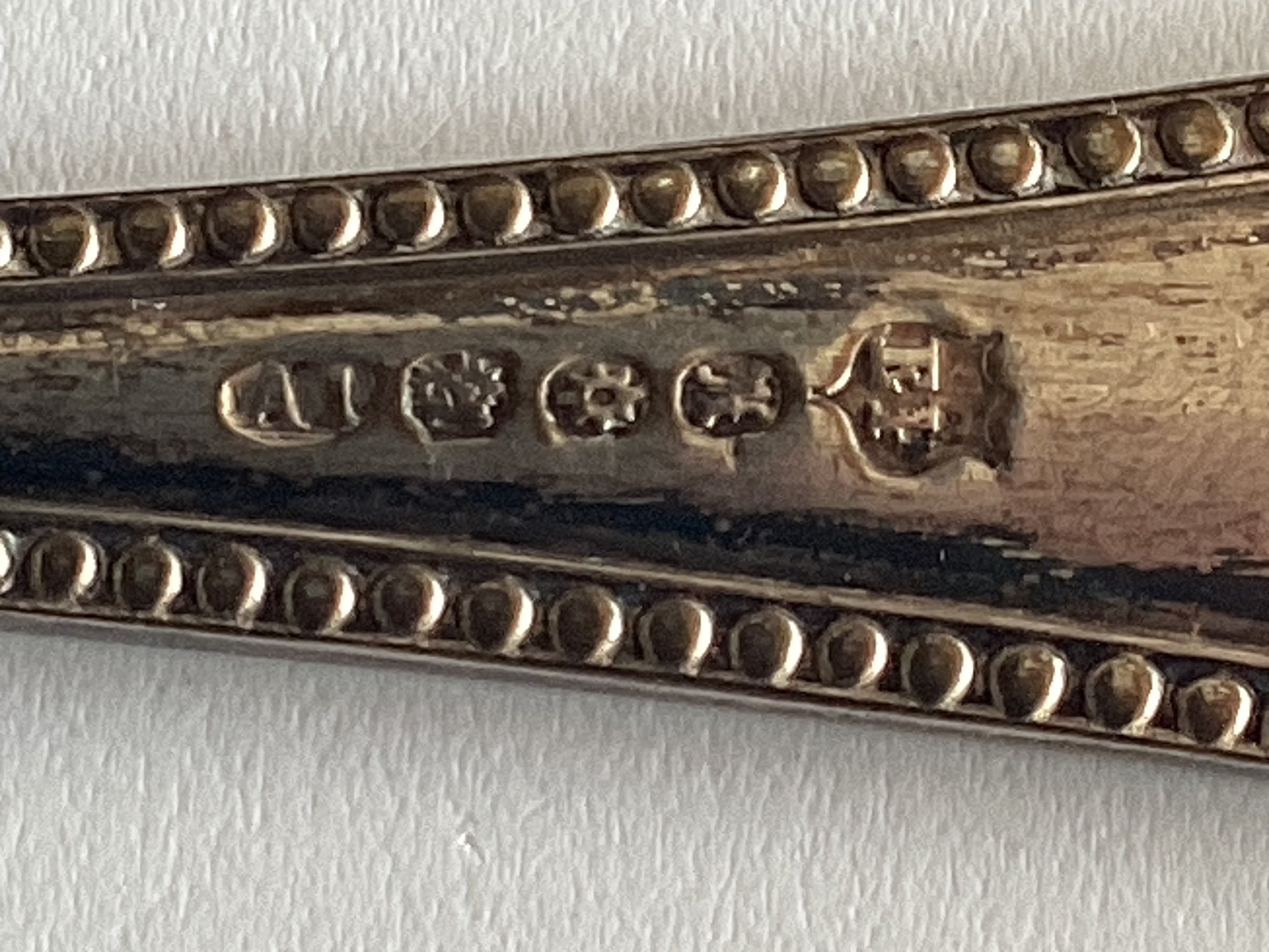 Pair Of Serving Spoons (1800s) Silver Plated, Scheffield, Made In England — photo 5 of 11