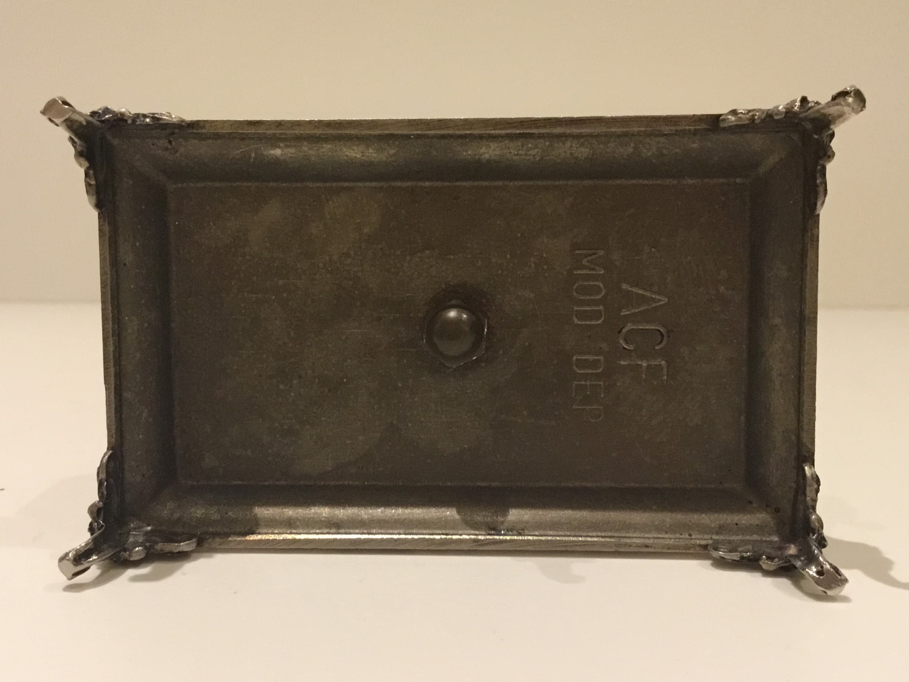 Vintage ACF Alarm Clock | 1950s West German Silver Plate, Angel Figurines — photo 11 of 11