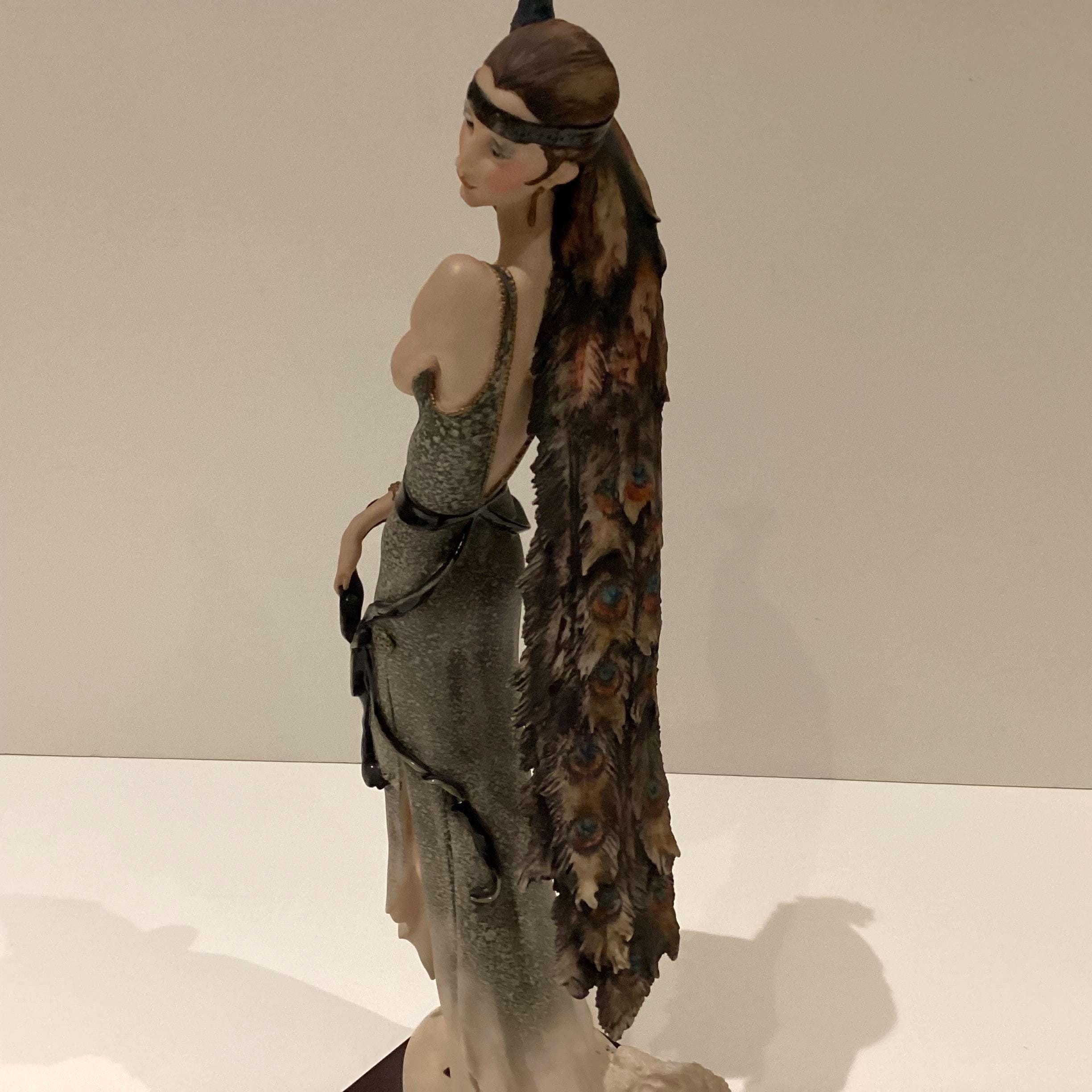 Vintage Figurine | Giuseppe Armani “Lady with Peacock” 1987 Limited Edition 0385C, First Series — photo 10 of 11