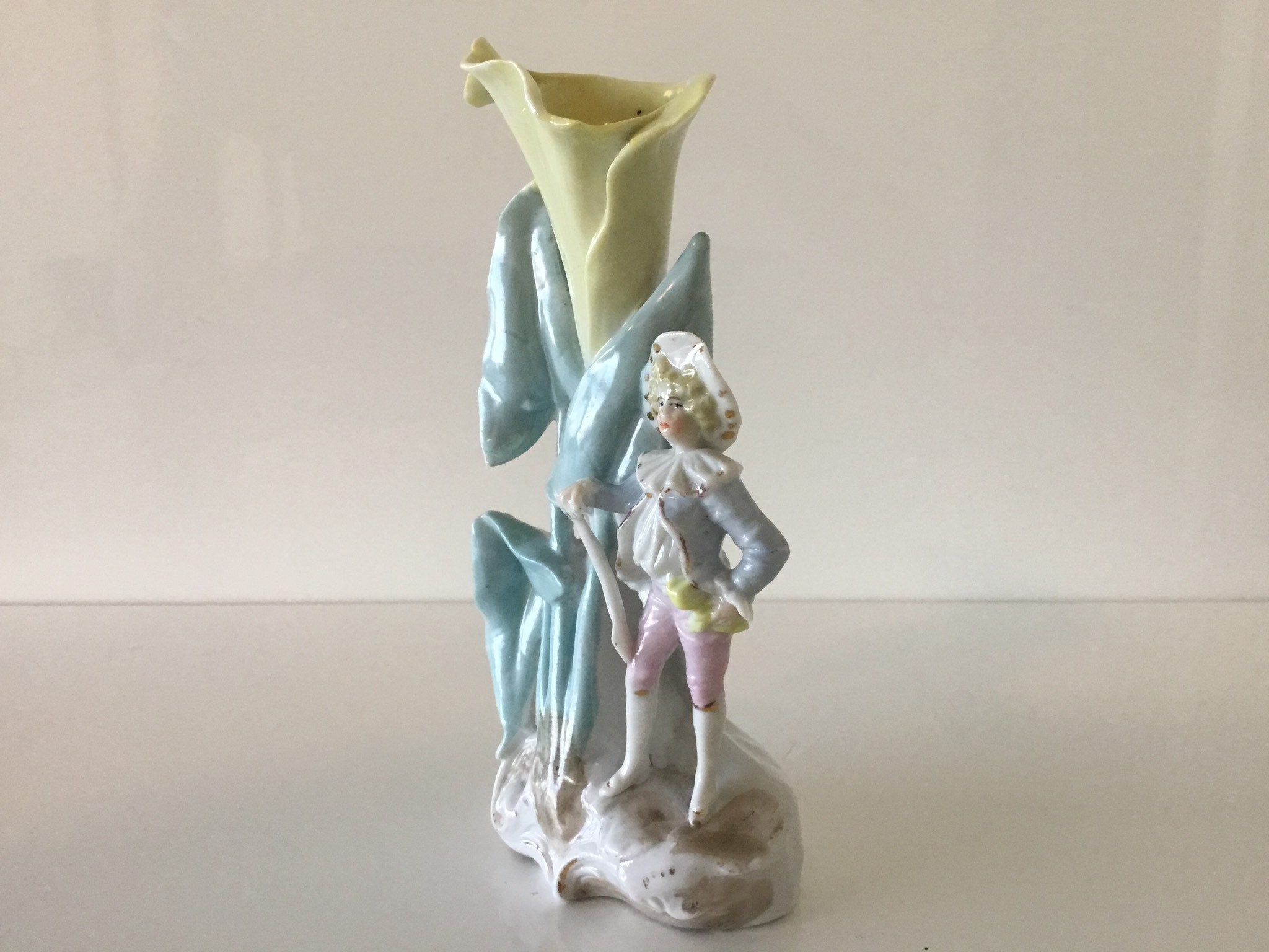 Vintage German Porcelain | 1930s Hand Painted Figurine, Numbered 2459 Miniature — photo 3 of 7