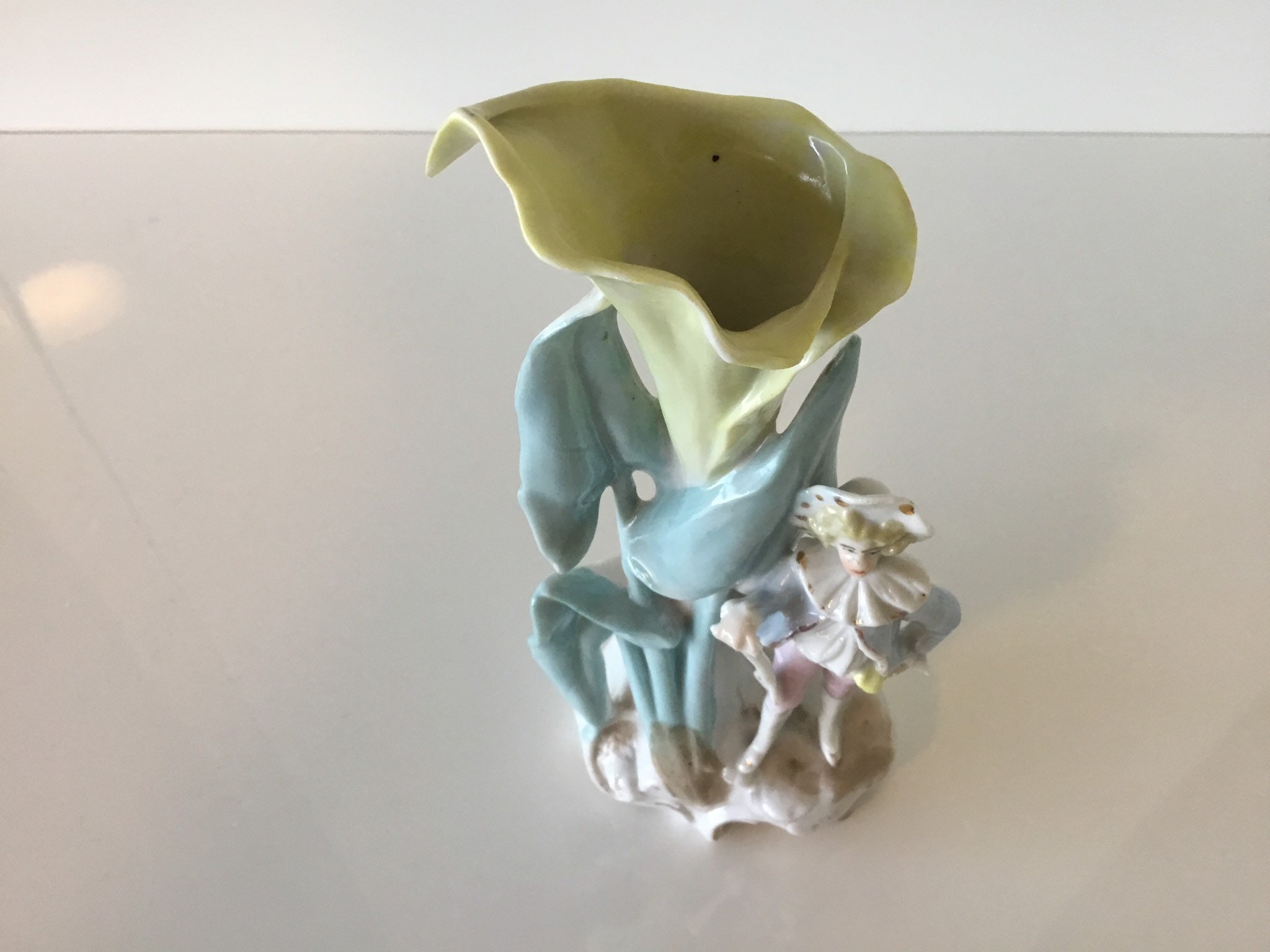 Vintage German Porcelain | 1930s Hand Painted Figurine, Numbered 2459 Miniature — photo 5 of 7