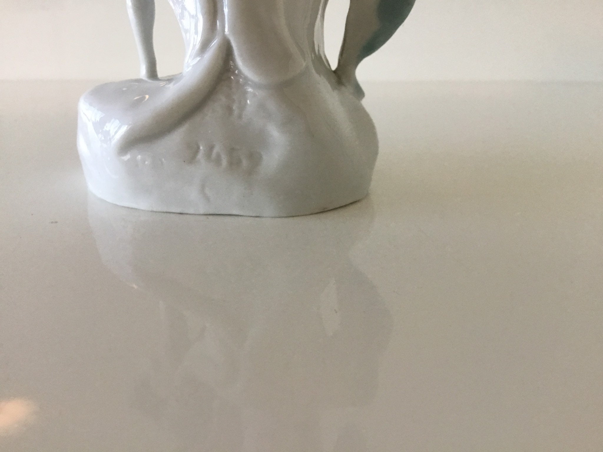 Vintage German Porcelain | 1930s Hand Painted Figurine, Numbered 2459 Miniature — photo 7 of 7
