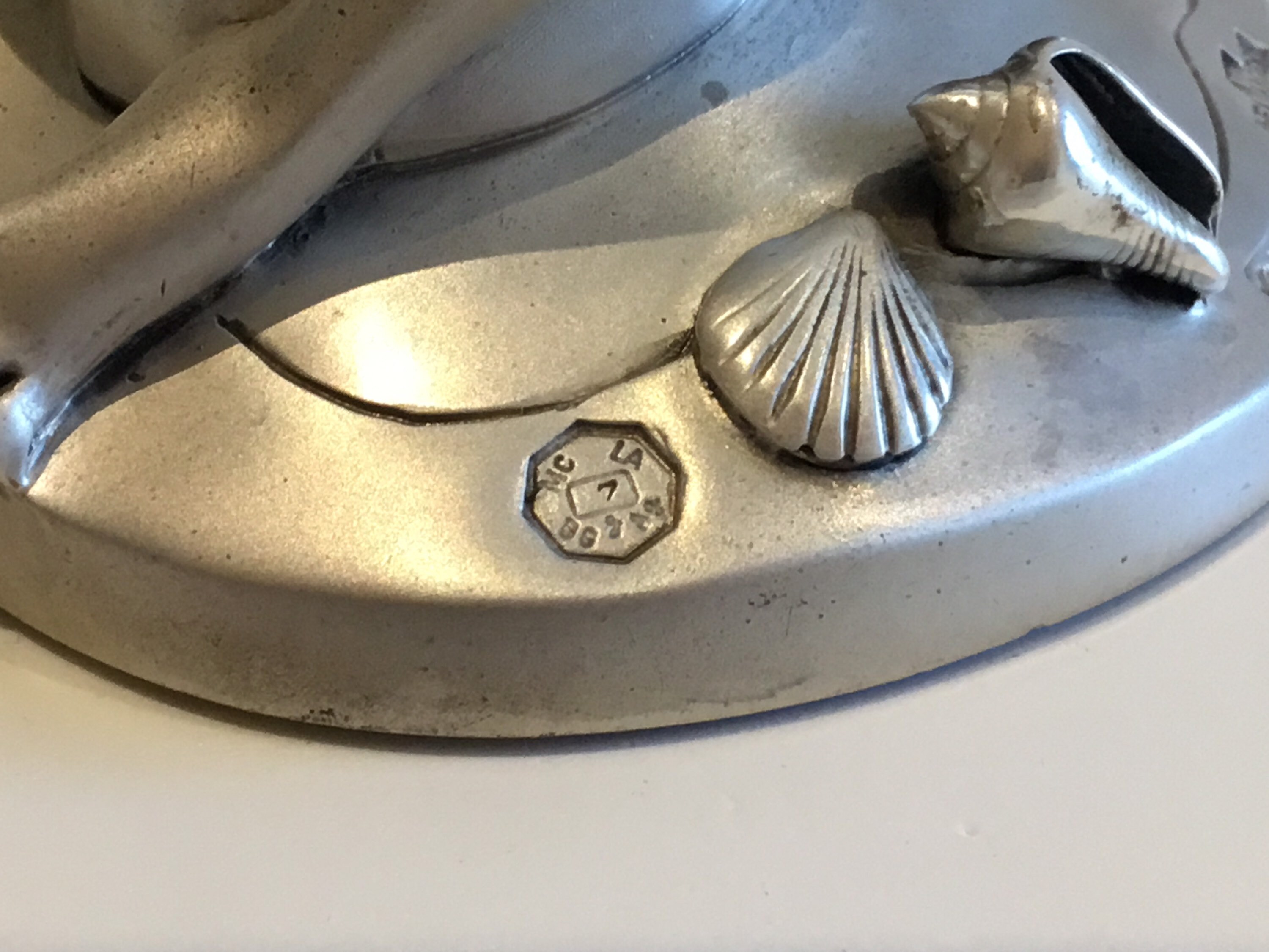 Vintage Candle Holder | Linea Argenti Italy 1990s, Silver Plated with Crystal Luxury — photo 7 of 8