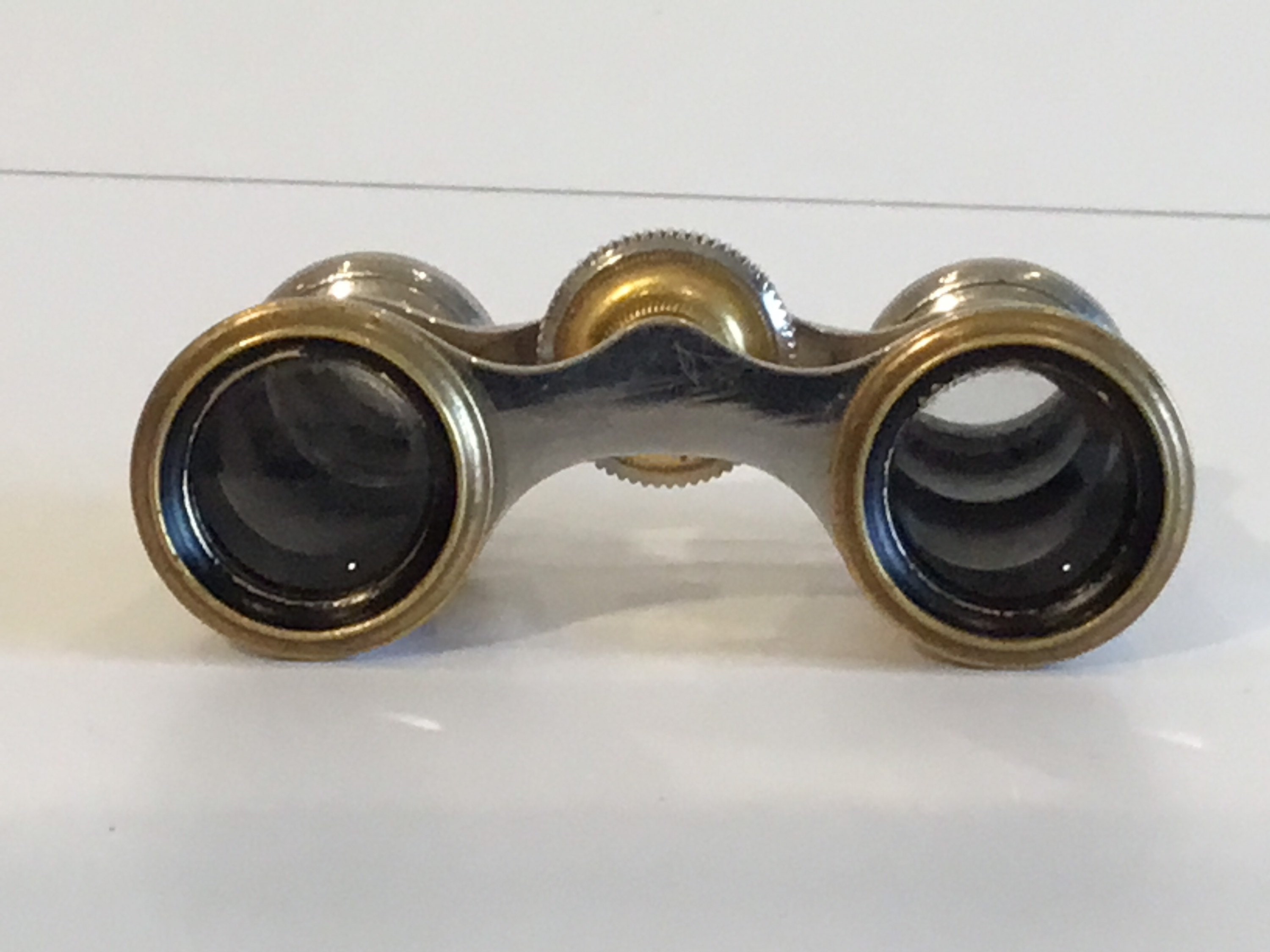 Vintage Theater Binoculars | 1920s French Art Deco Schwartz Opticien, Mother of Pearl — photo 8 of 10