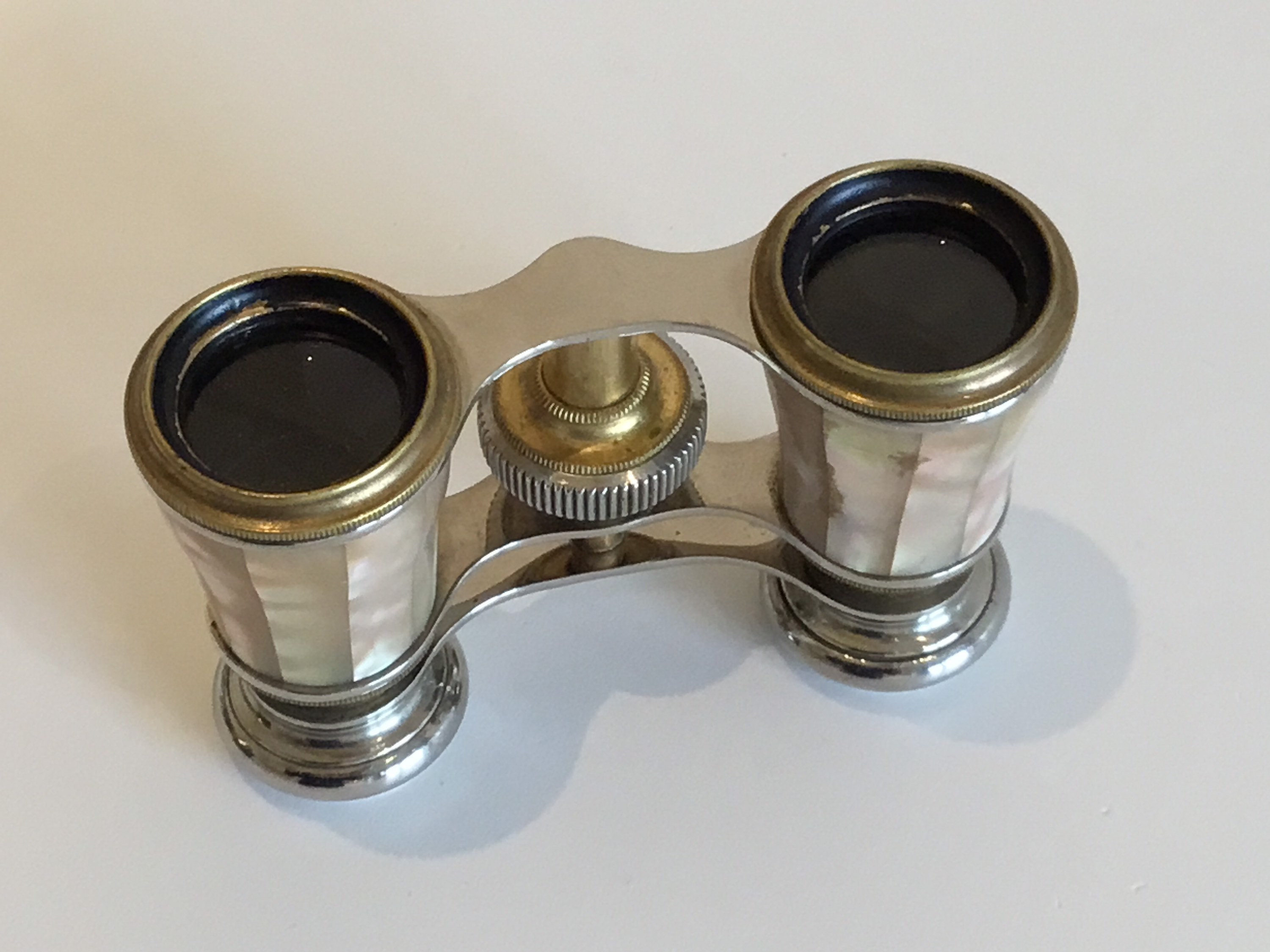 Vintage Theater Binoculars | 1920s French Art Deco Schwartz Opticien, Mother of Pearl — photo 10 of 10