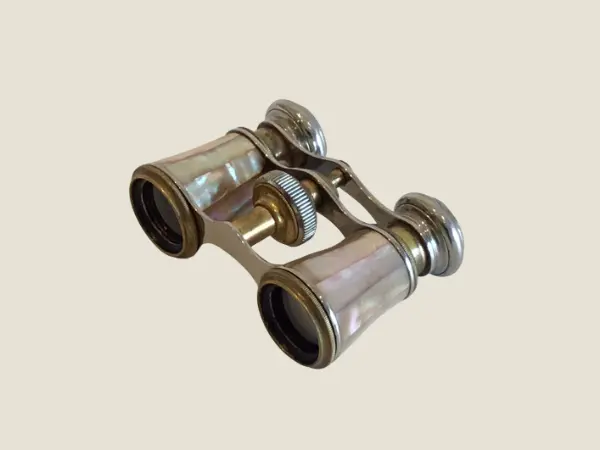 Vintage Theater Binoculars | 1920s French Art Deco Schwartz Opticien, Mother of Pearl