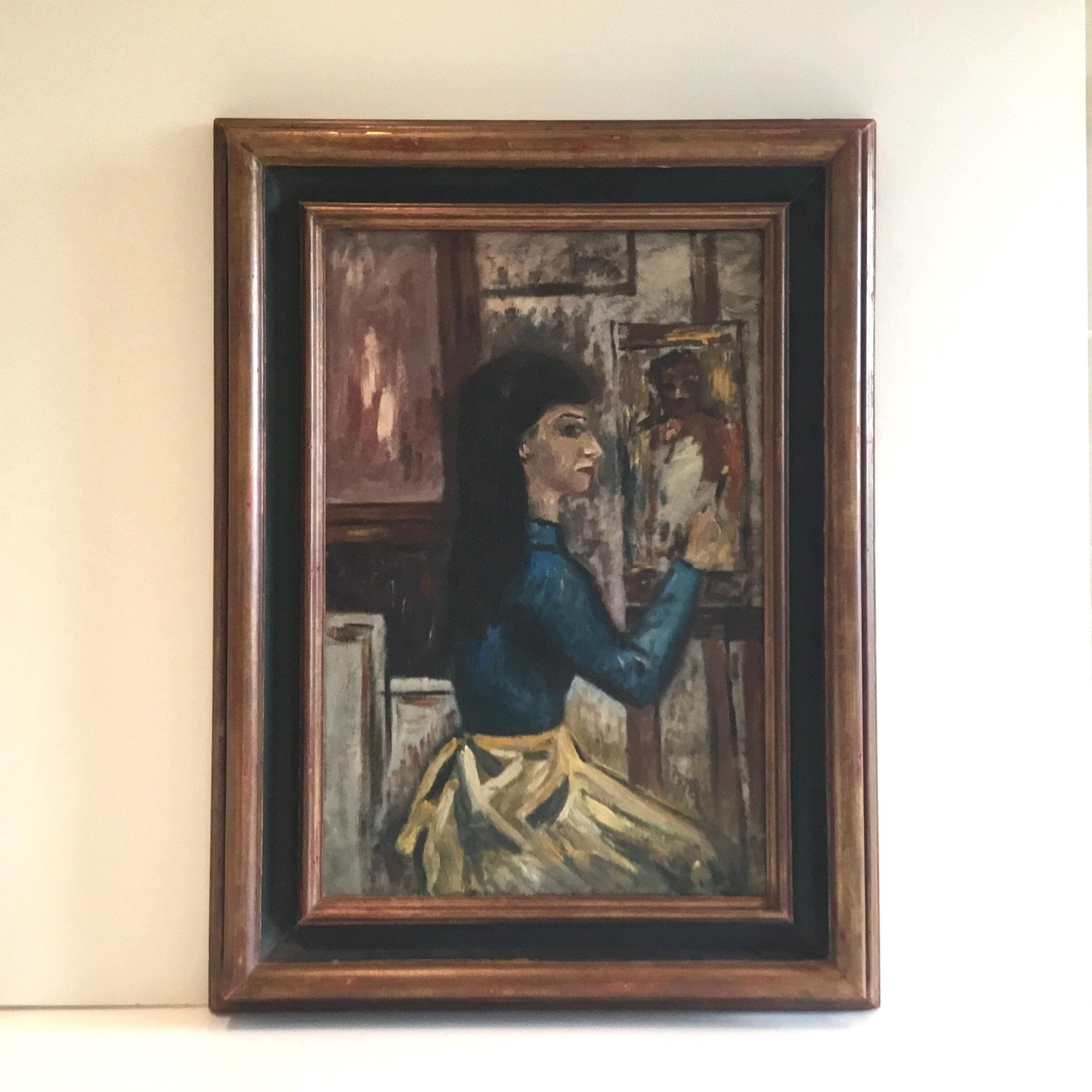 Oil Painting | Isaac Israëls 1920s Dutch Impressionism, Signed Portrait of Woman at Easel* — photo 2 of 11