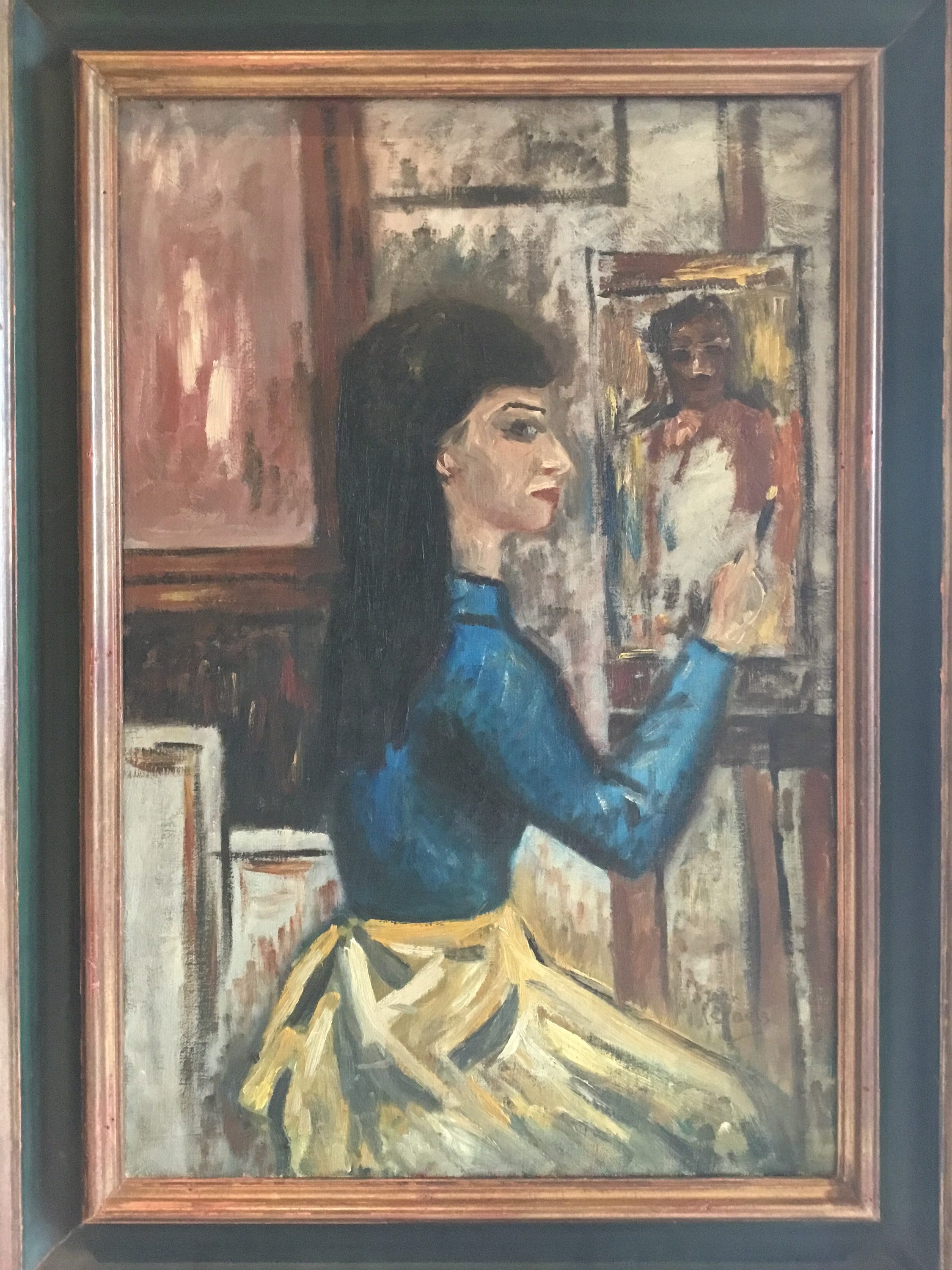 Oil Painting | Isaac Israëls 1920s Dutch Impressionism, Signed Portrait of Woman at Easel* — photo 3 of 11