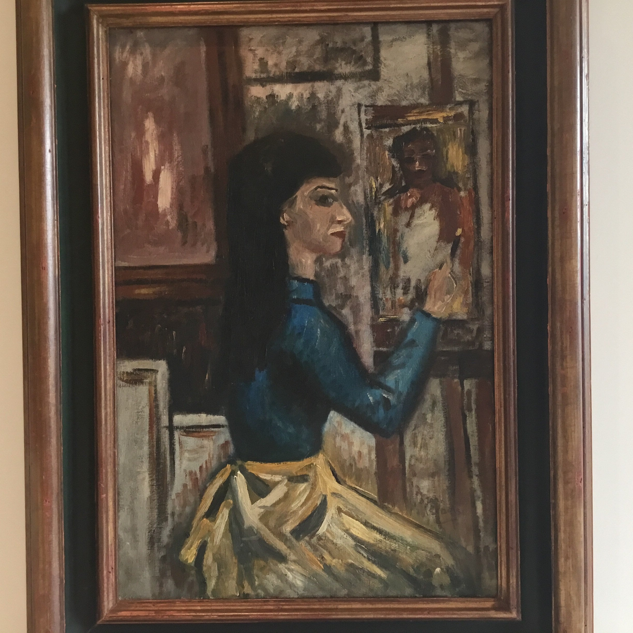 Oil Painting | Isaac Israëls 1920s Dutch Impressionism, Signed Portrait of Woman at Easel* — photo 4 of 11