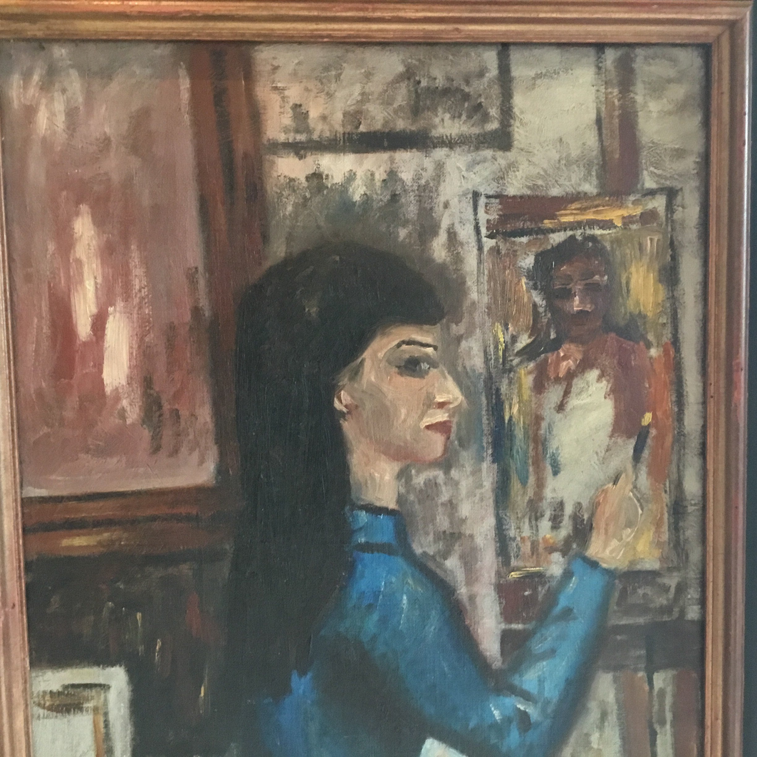 Oil Painting | Isaac Israëls 1920s Dutch Impressionism, Signed Portrait of Woman at Easel* — photo 6 of 11
