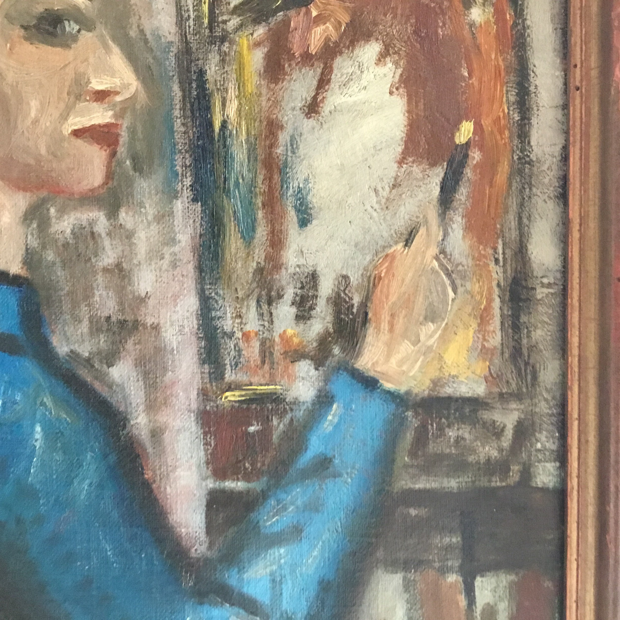 Oil Painting | Isaac Israëls 1920s Dutch Impressionism, Signed Portrait of Woman at Easel* — photo 7 of 11