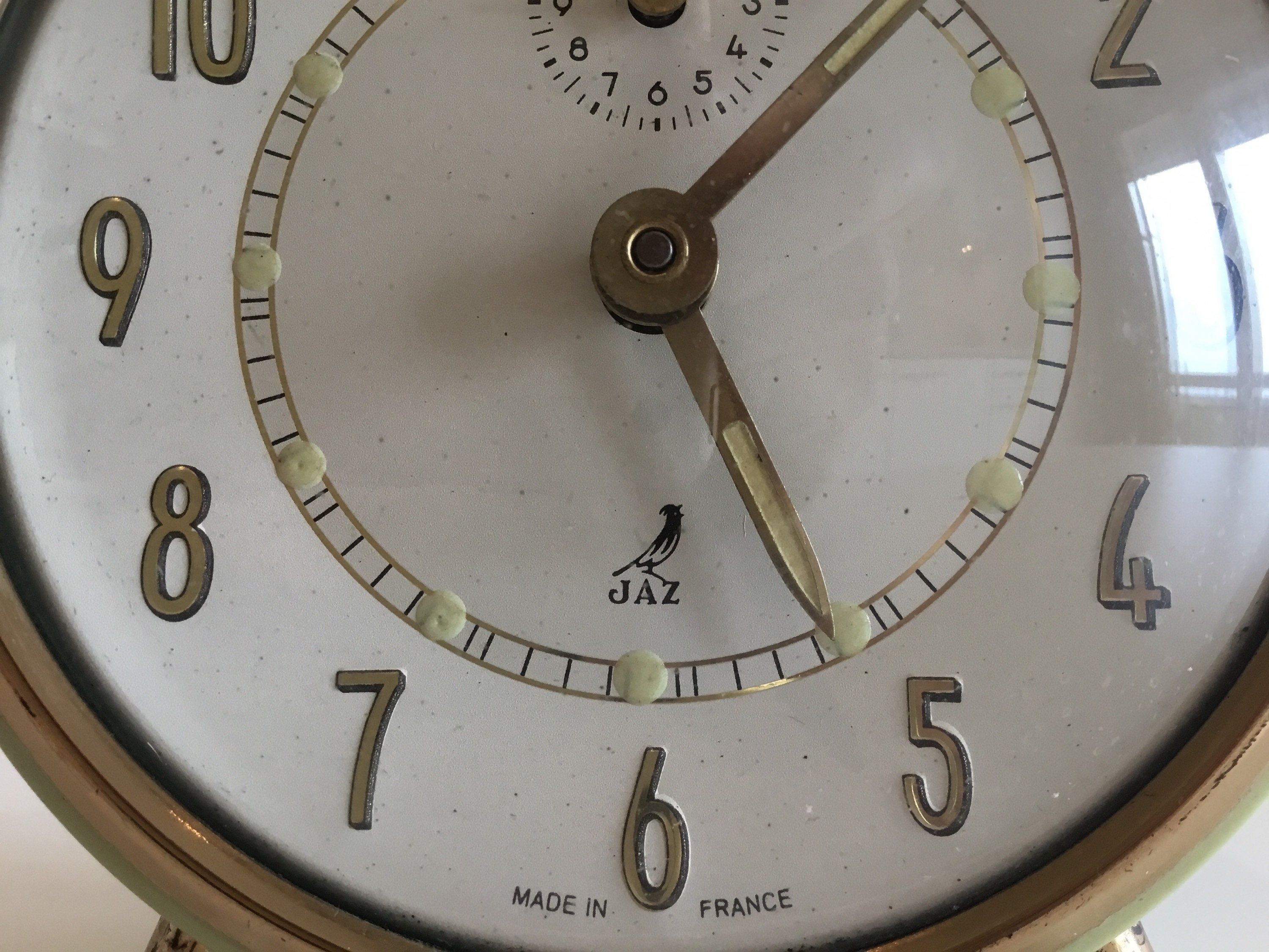 Vintage Clock | Jaz Mechanical Alarm Clock (1950s) Made in France — photo 6 of 8