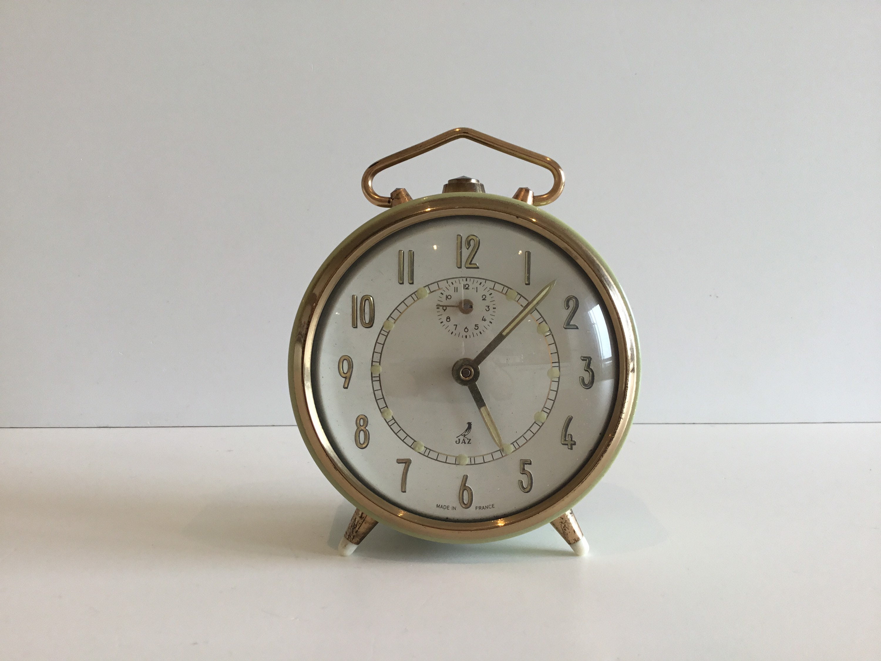 Vintage Clock | Jaz Mechanical Alarm Clock (1950s) Made in France — photo 7 of 8
