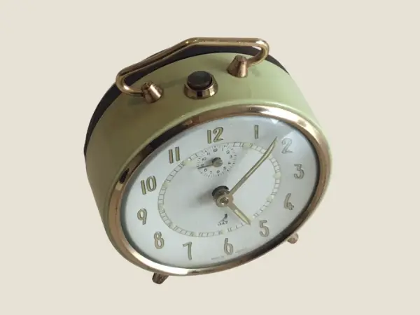Vintage Clock | Jaz Mechanical Alarm Clock (1950s) Made in France