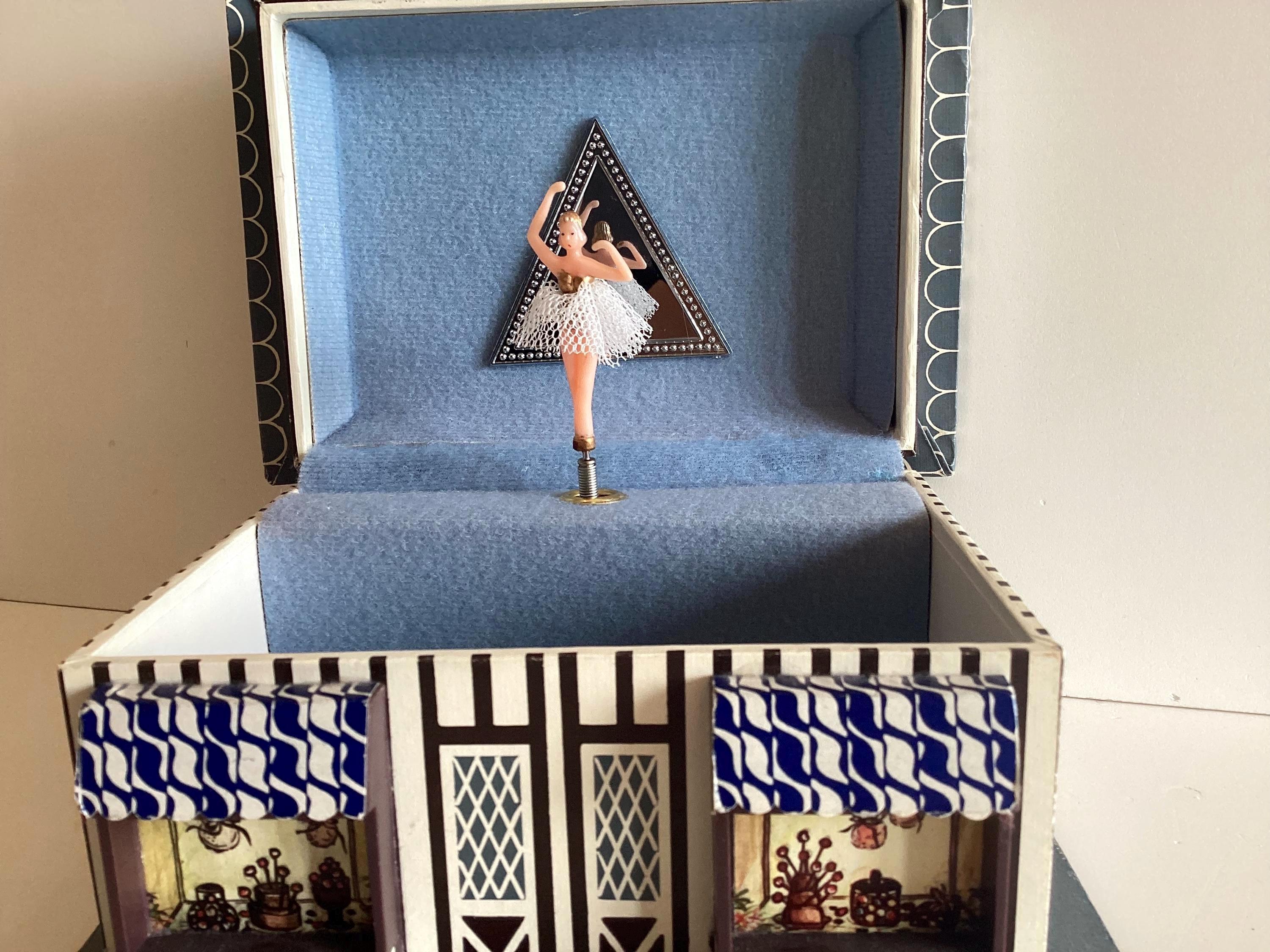 Vintage Music Box Fudge Kitchen Shop Miniature Ballerina Sankyo Taiwan Collectible Decor — photo 4 of 10
