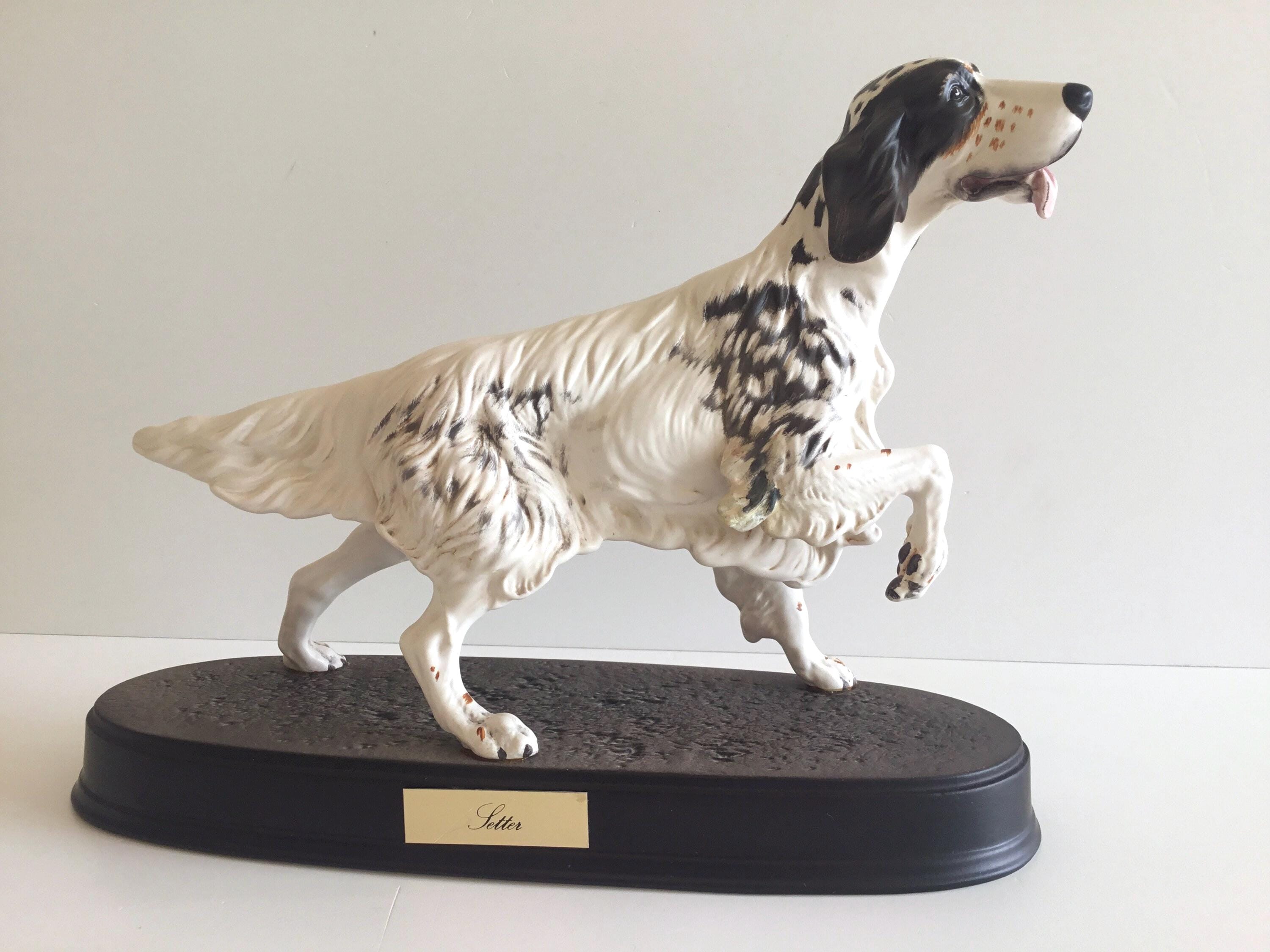Porcelain Figurine | 1980s Beswick Large Setter Dog, England Collectible — photo 3 of 8