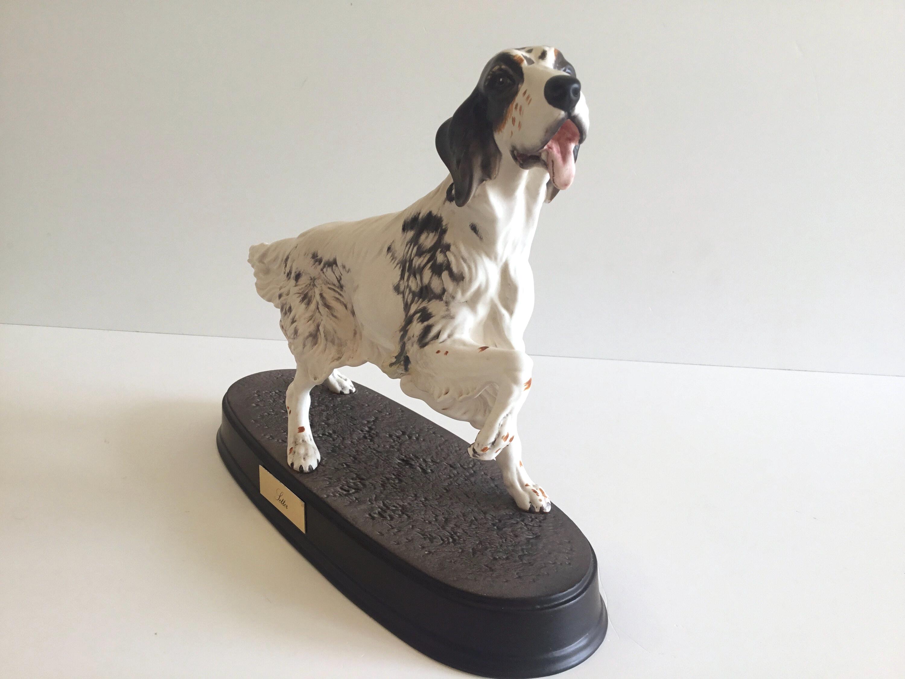 Porcelain Figurine | 1980s Beswick Large Setter Dog, England Collectible — photo 5 of 8