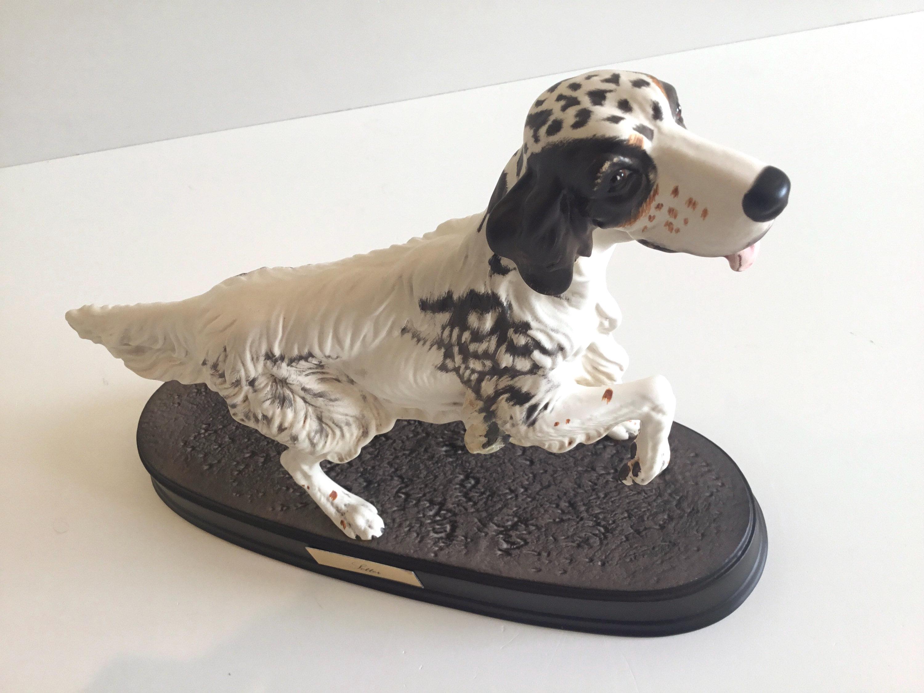 Porcelain Figurine | 1980s Beswick Large Setter Dog, England Collectible — photo 6 of 8