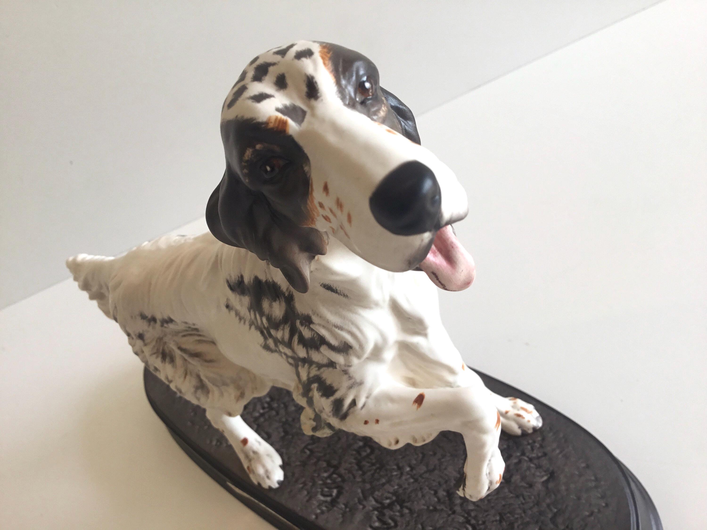 Porcelain Figurine | 1980s Beswick Large Setter Dog, England Collectible — photo 7 of 8