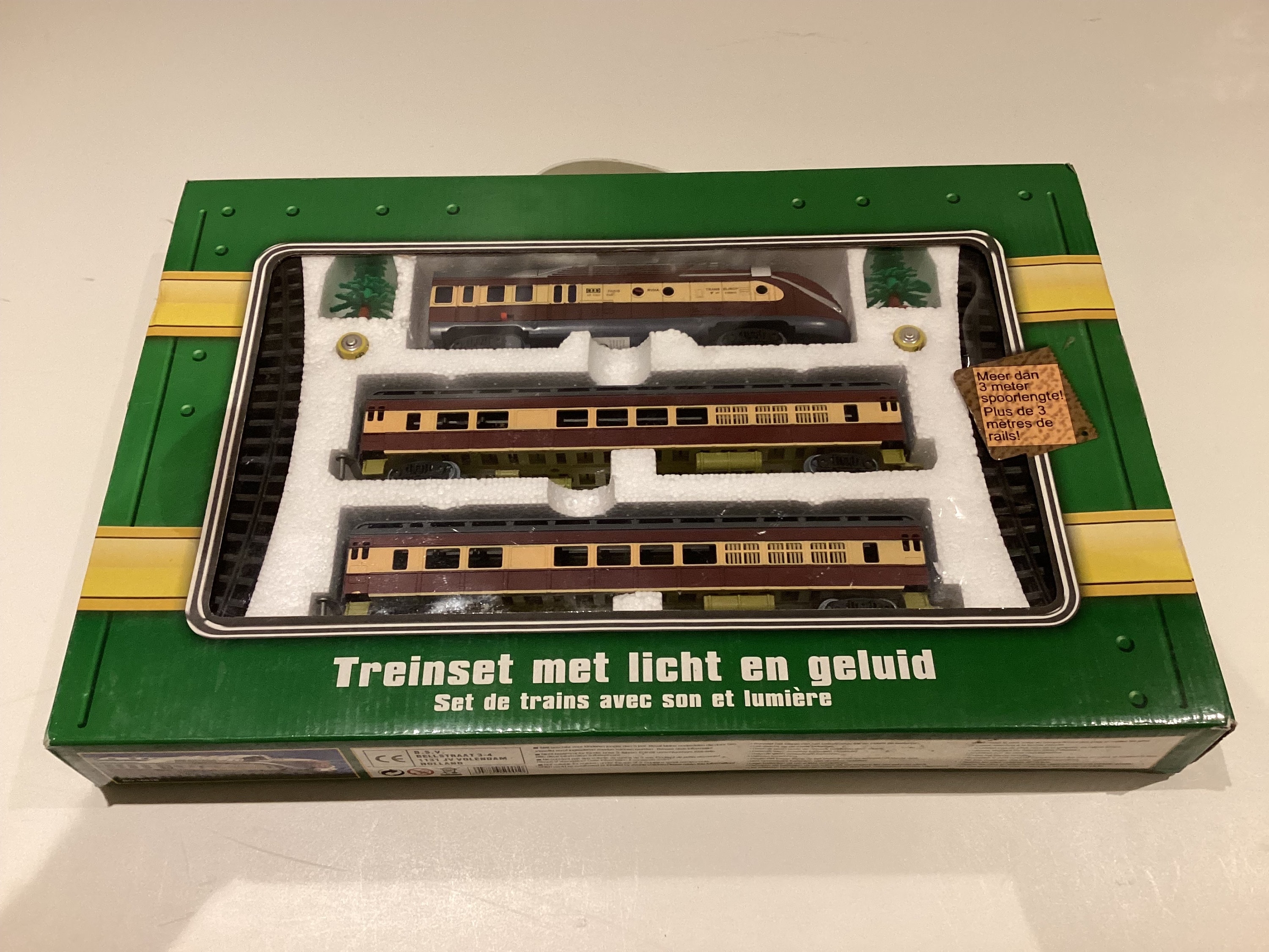 Vintage Toy Train | Battery Powered with Sound & Light, Complete Set with Tracks — photo 2 of 8